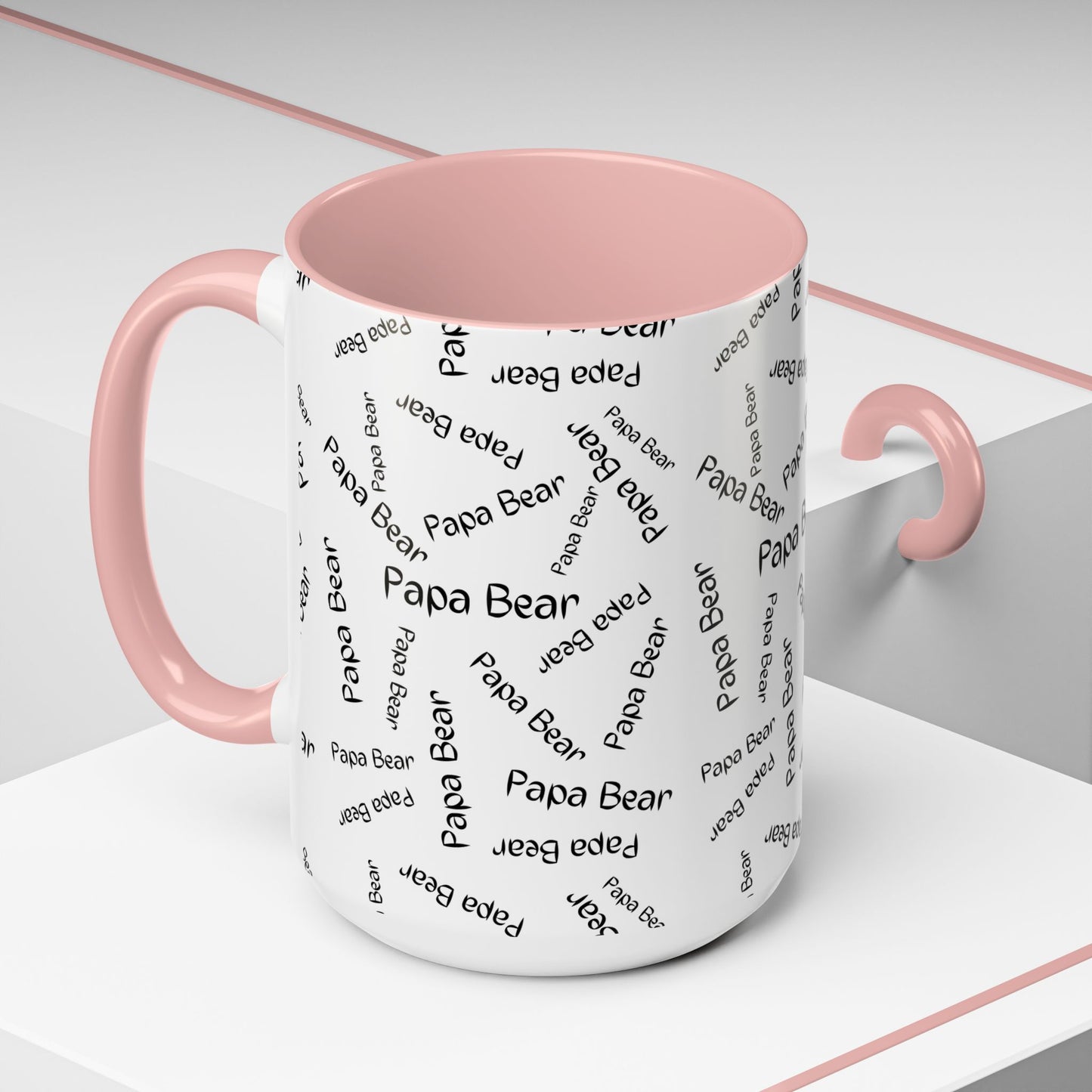 11oz/15oz Papa Bear Word Scramble Coffee Mug