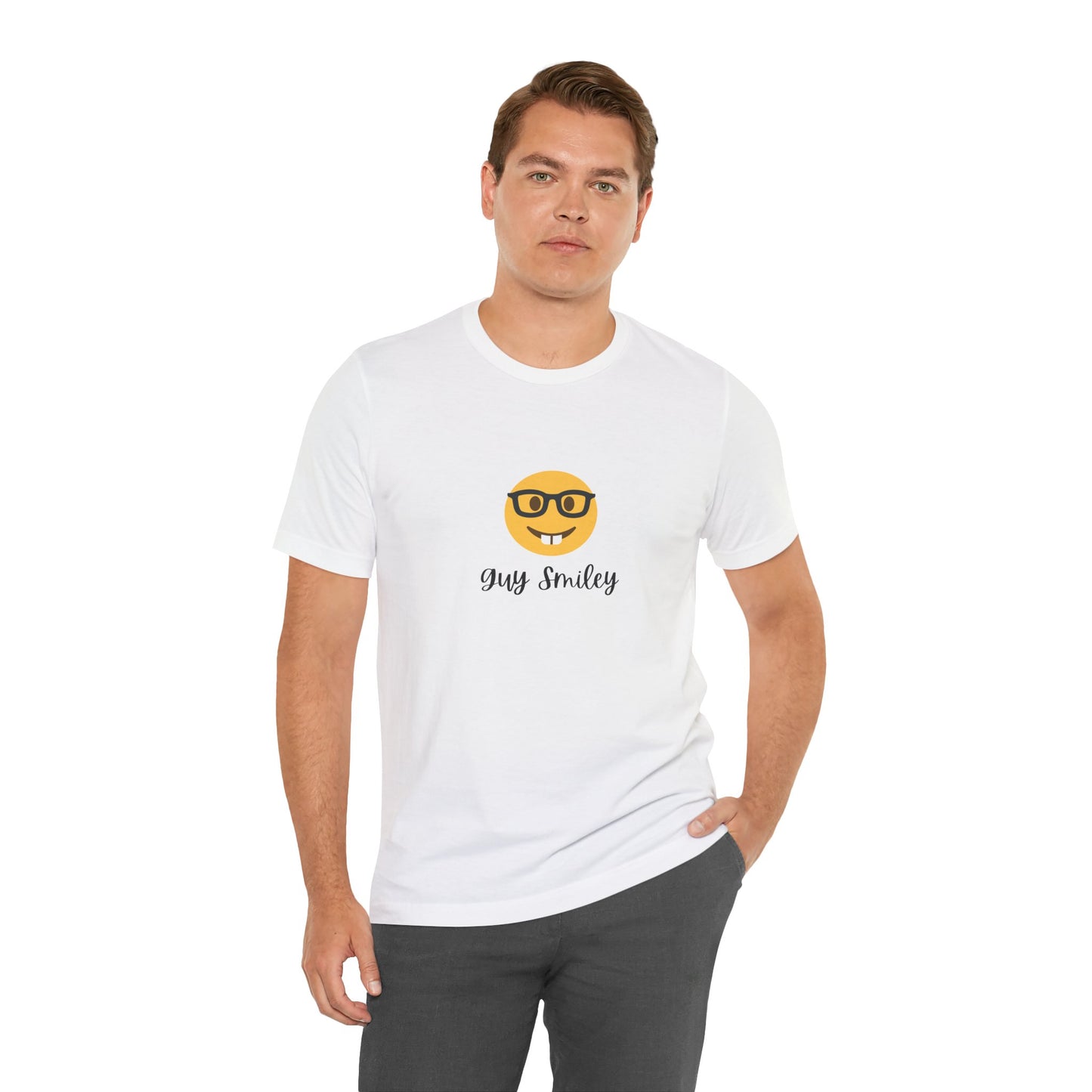 Unisex Jersey Short Sleeve Guy Smiley T-Shirt