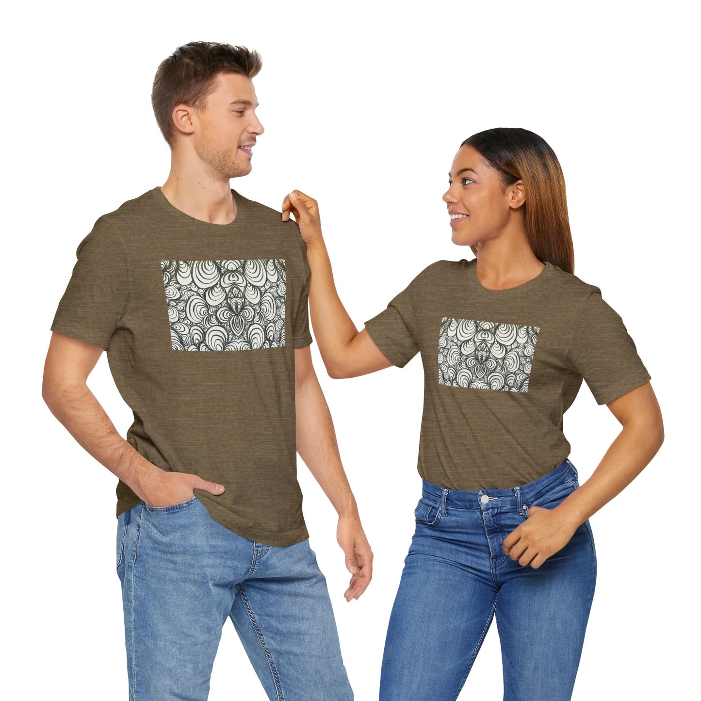 Unisex Original Line Art T-Shirt - Puzzle Panels 1