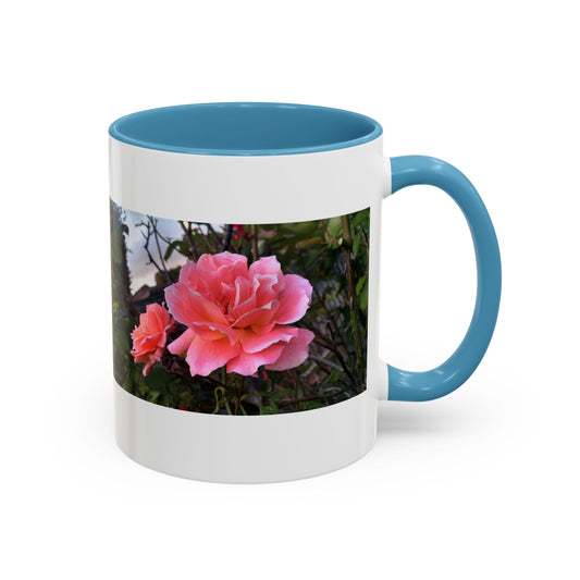 11oz/15oz Garden Themed Double Delight Rose Coffee Mug