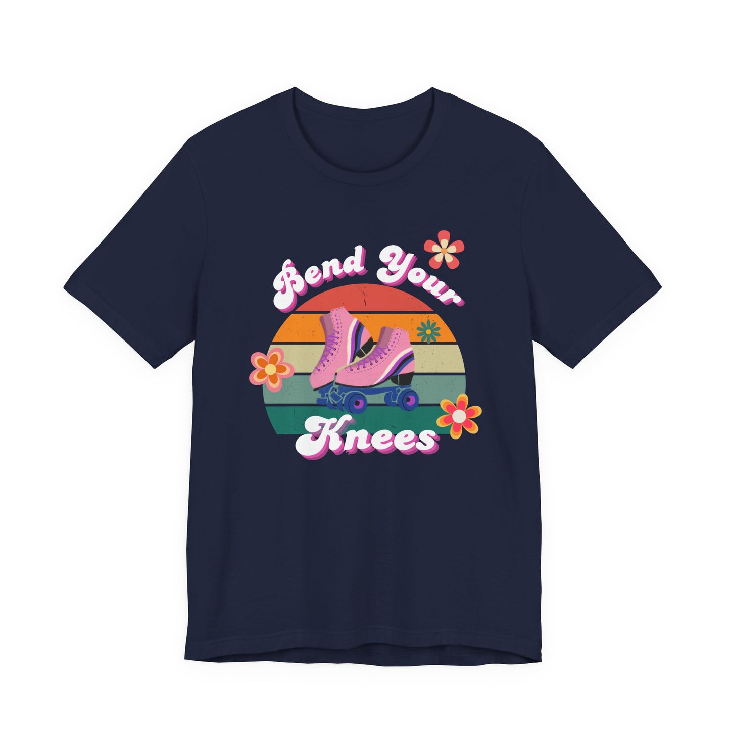 Unisex Retro Vibes Bend Your Knees Skater T-Shirt