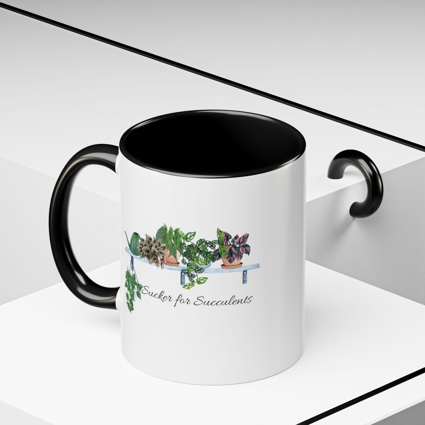 11oz/15oz Garden Themed Coffee Mug Sucker for Succulents