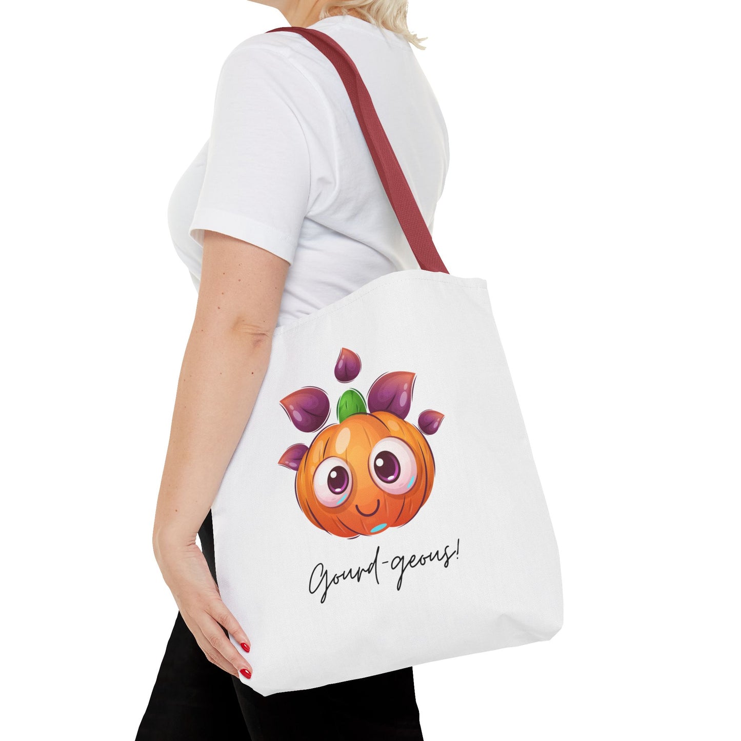 Cute Halloween Pumpkin Tote Spooky Season Tote Trick or Treating Candy Bag Fall Themed Reusable Lunch Tote