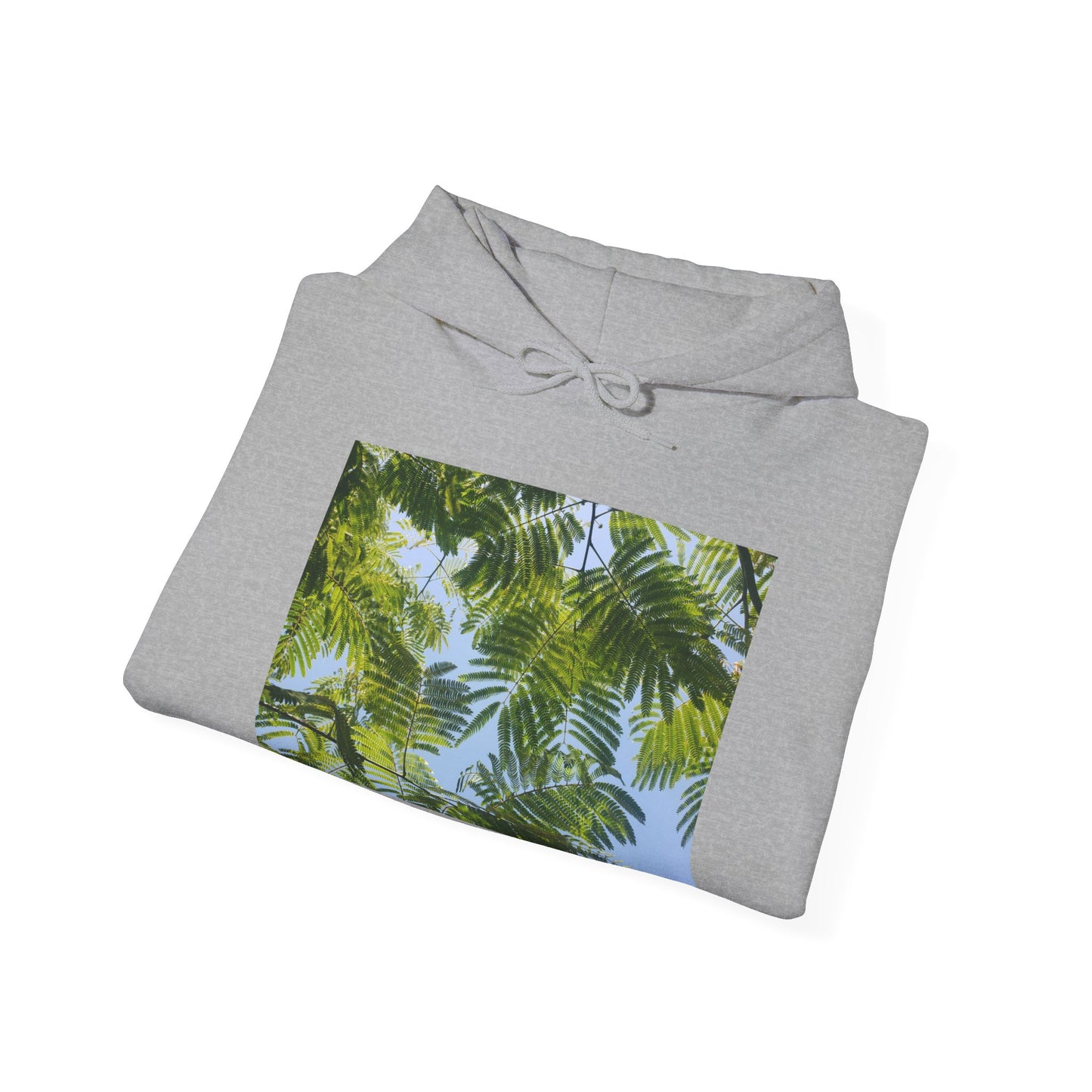 Unisex Heavy Blend™ Original Print Silk Canopy Crewneck Hooded Sweatshirt