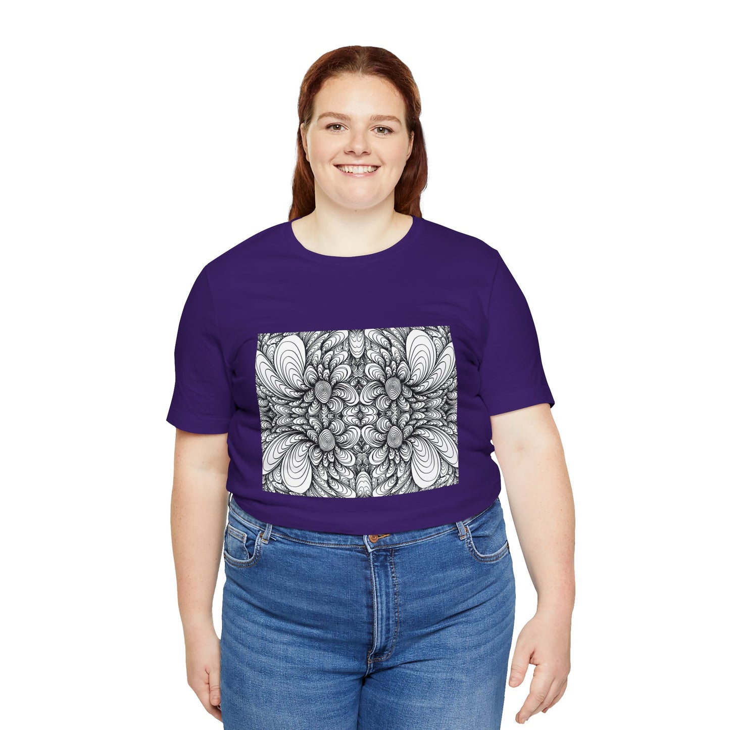 Unisex Original Line Art T-Shirt -Blooms