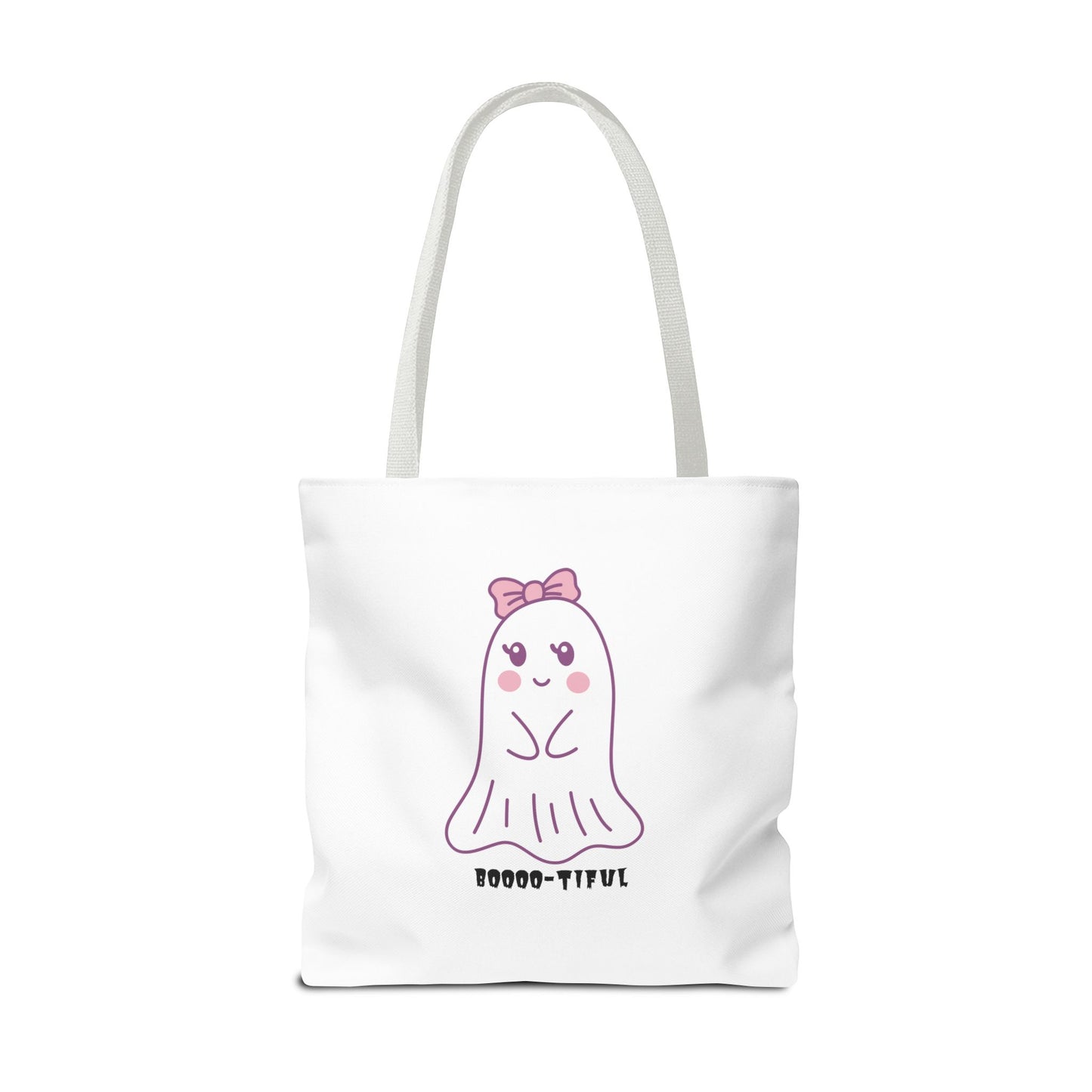 Cute Ghost Halloween Lover Spooky Season Tote Trick or Treating Candy Bag Fall Themed Reusable Lunch Tote