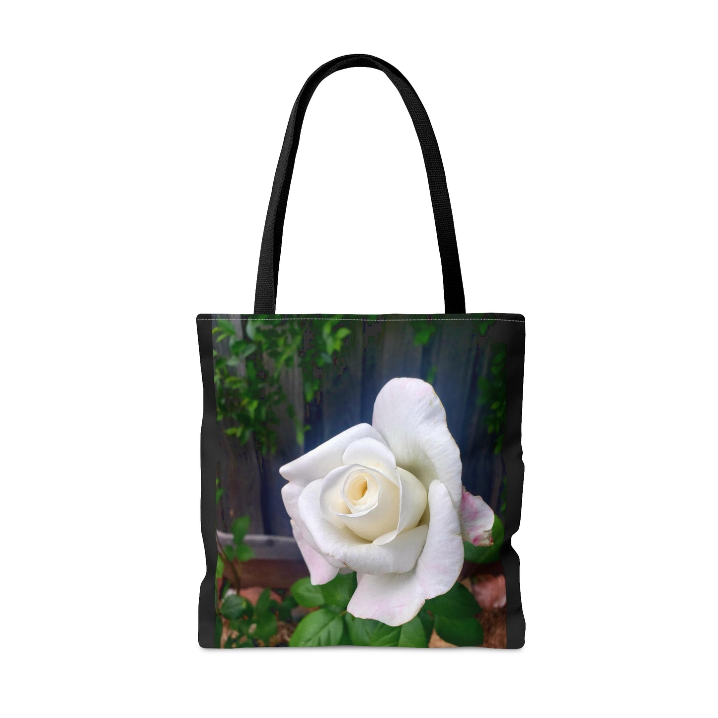 Unisex Sugar Moon Hybrid Tea White Rose Tote Bag