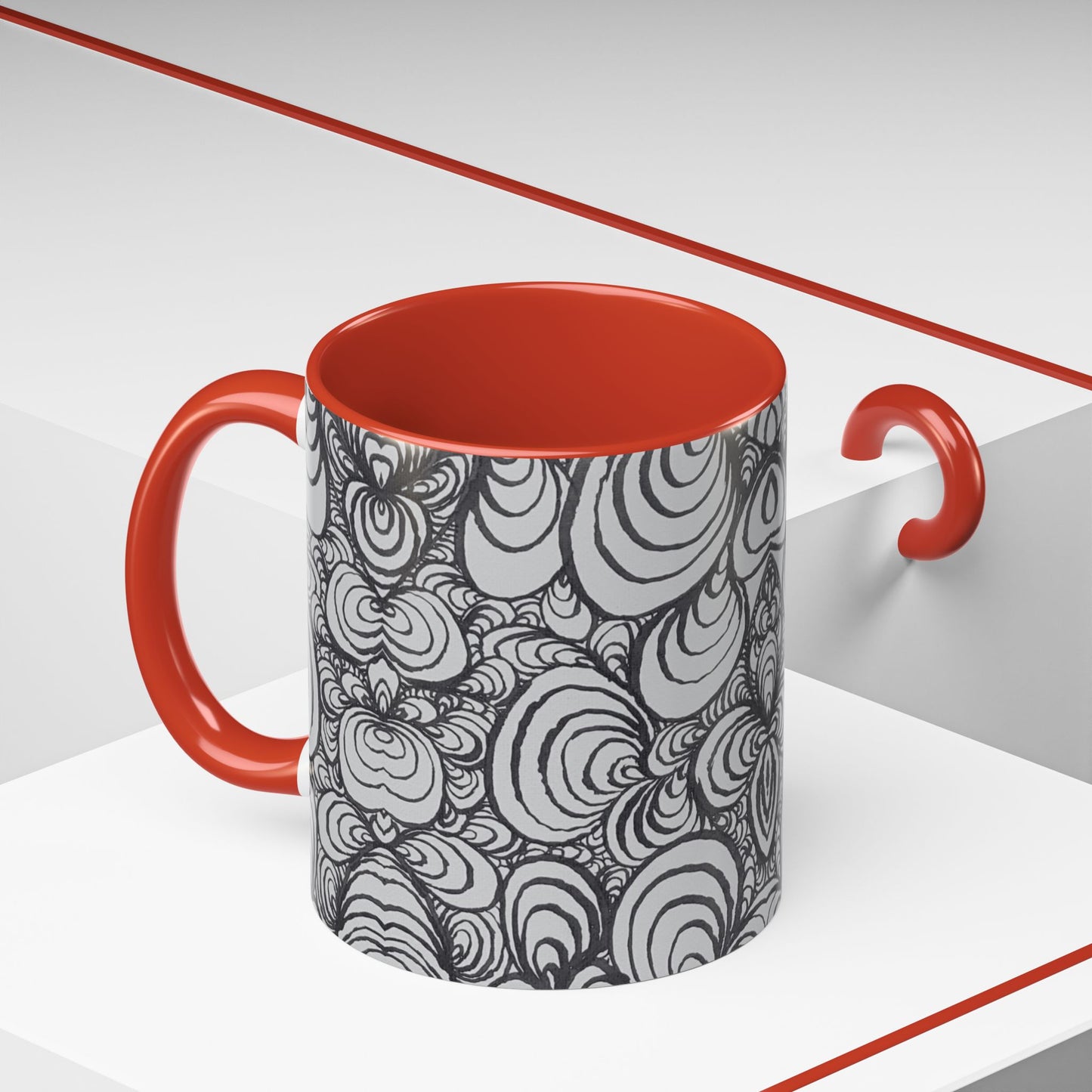 11oz/15oz Original Line Art Mug - Puzzle Panels 1