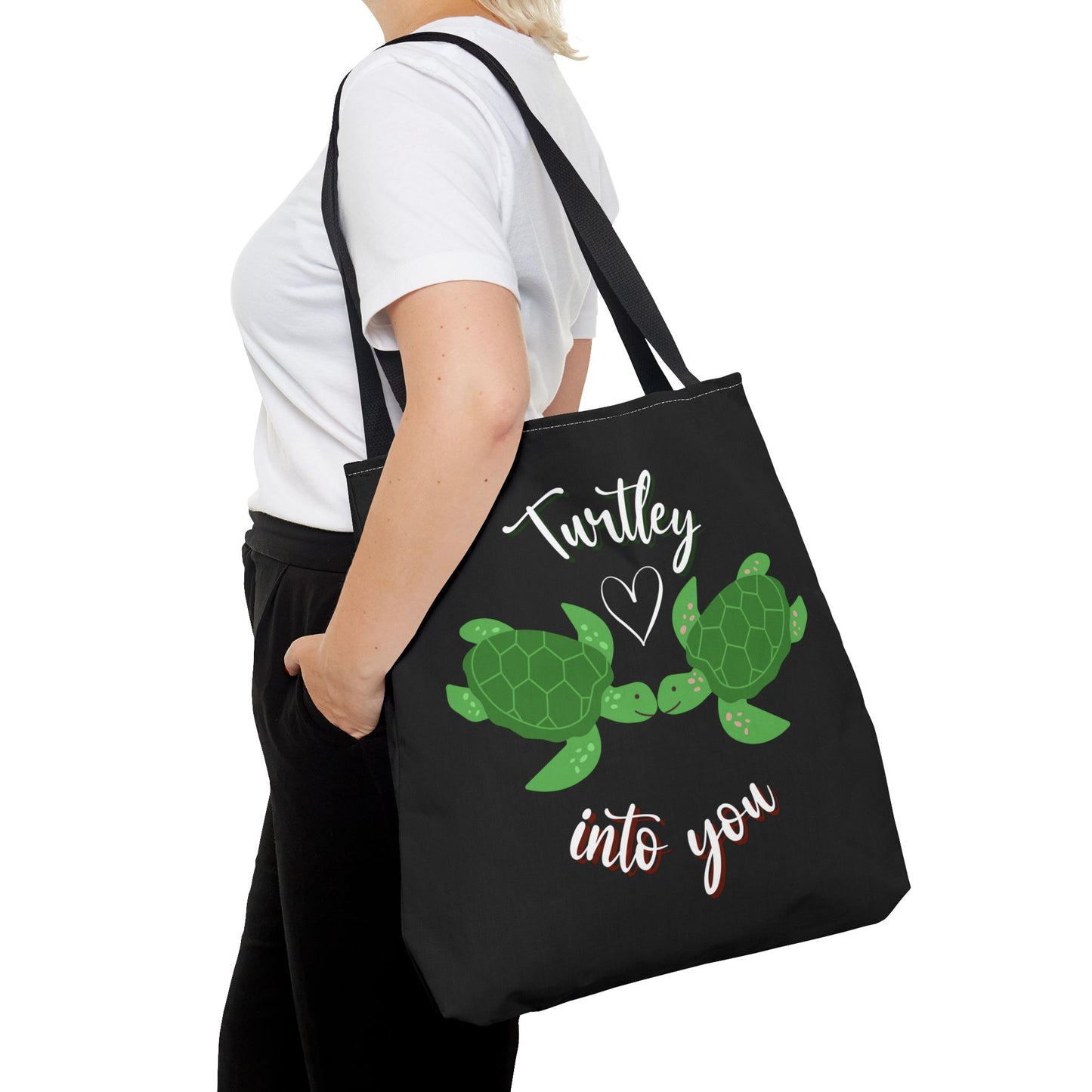 Unisex Cute Turtle Lover Turtley Into You Tote Bag