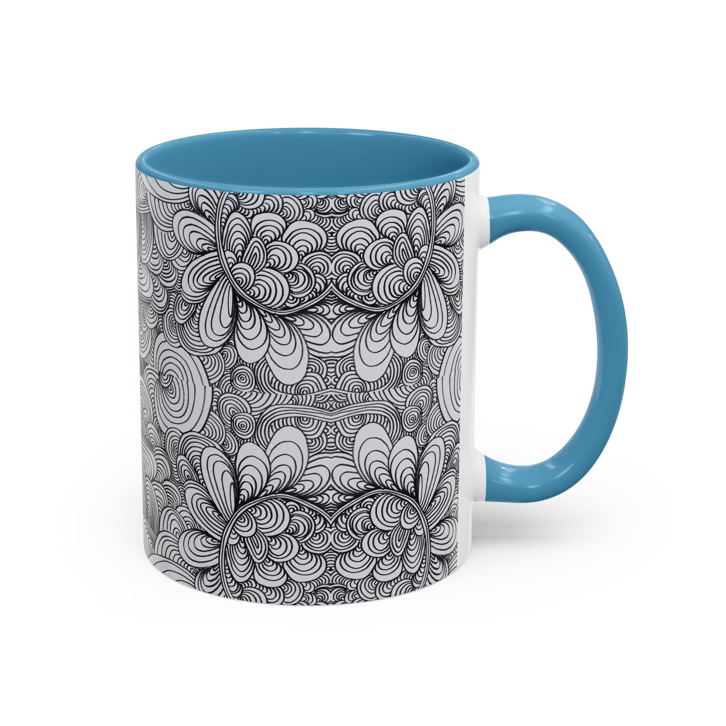 11oz/15oz Original Line Art Coffee Mug - Apricots Noir Mirage