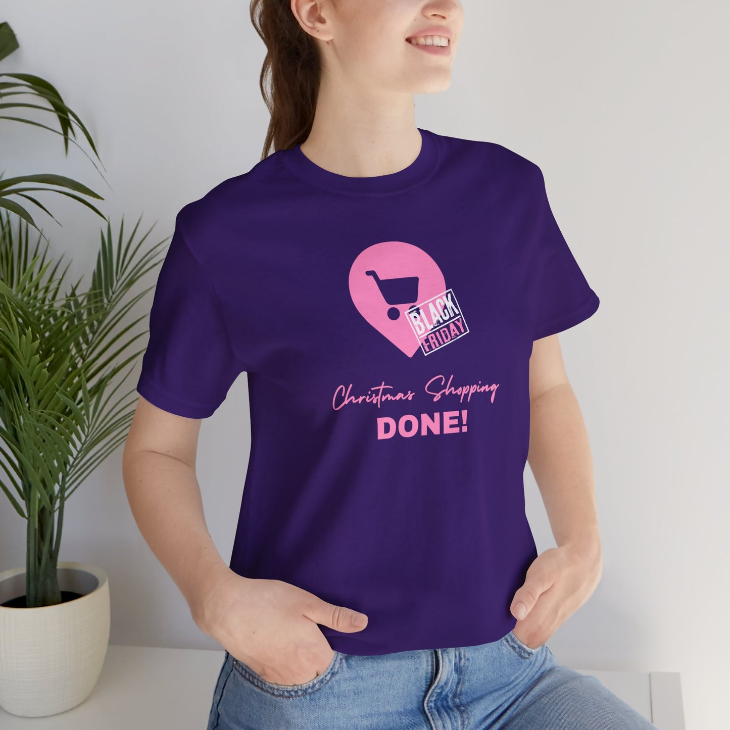 Unisex Jersey Short Sleeve Black Friday Christmas Shopping T-Shirt