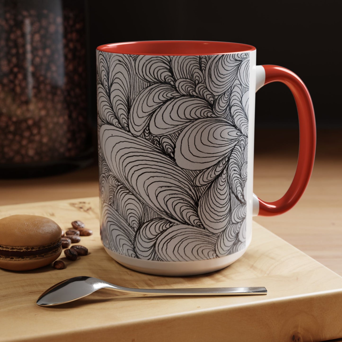 11oz/15oz Original Rough Line Art Coffee Mug