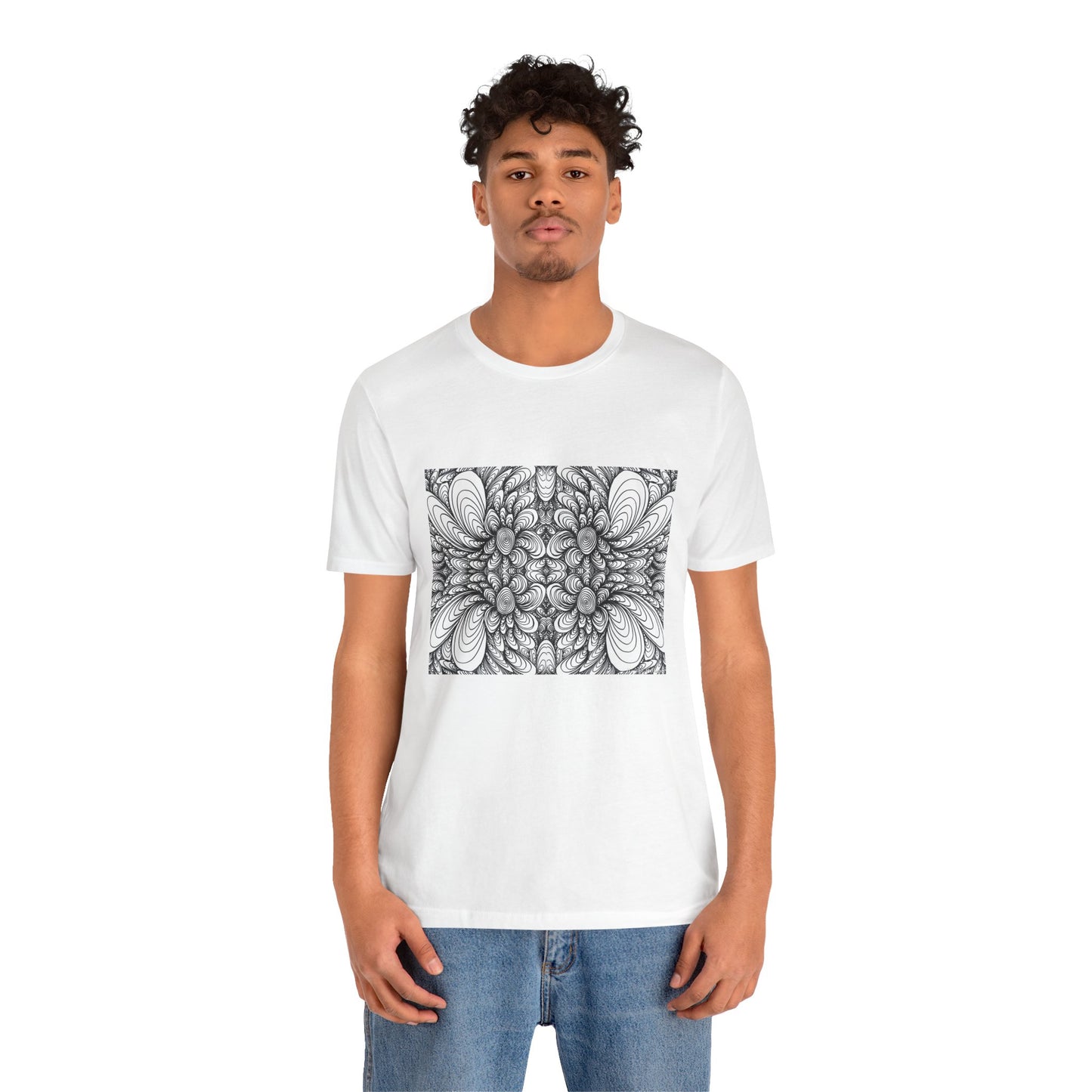 Unisex Original Line Art T-Shirt -Blooms