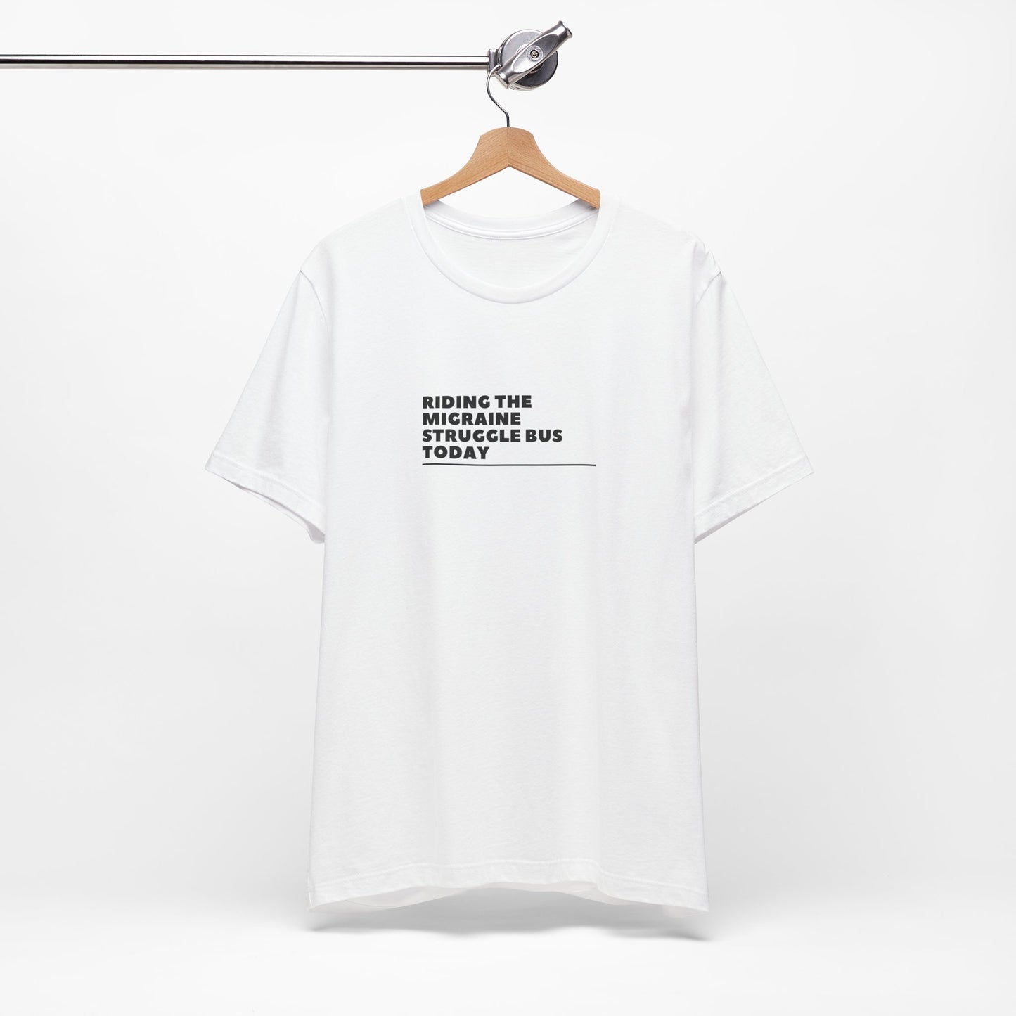 Unisex Migraine Day Invisible Illness Riding The Struggle Bus Tshirt