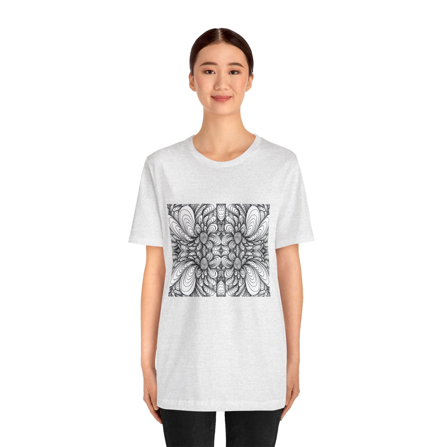 Unisex Original Line Art T-Shirt -Blooms