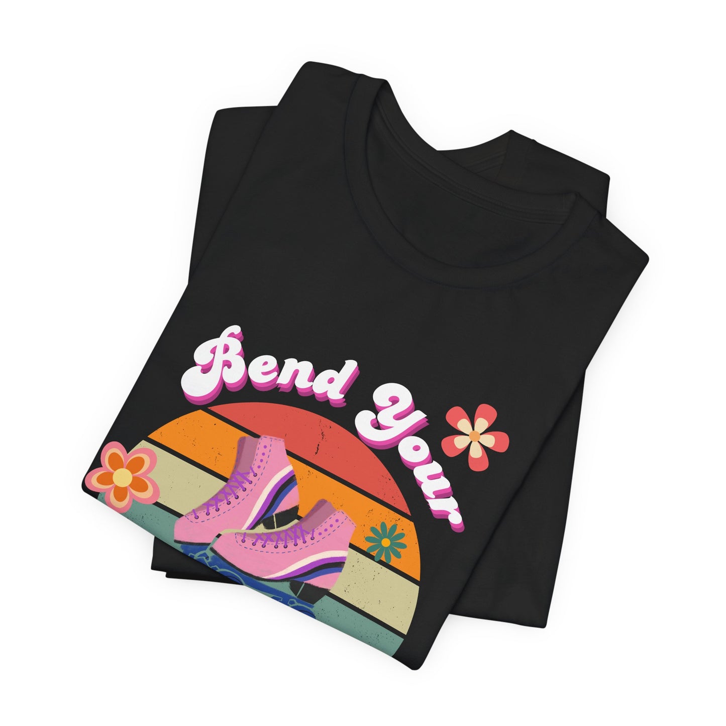 Unisex Retro Vibes Bend Your Knees Skater T-Shirt