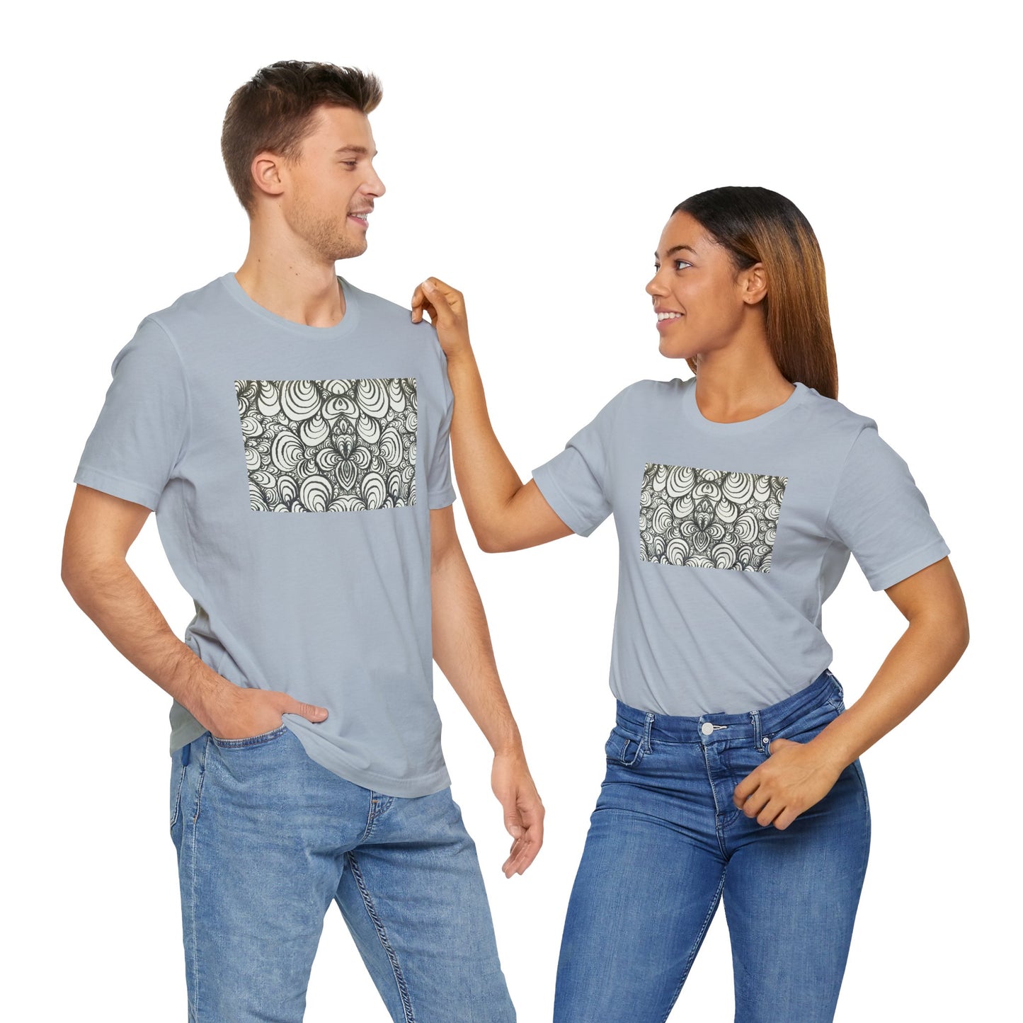 Unisex Original Line Art T-Shirt - Puzzle Panels 1