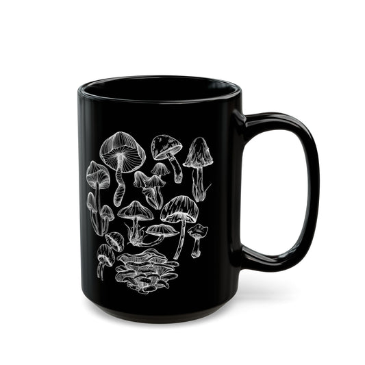 Mushroom Lover Fungi Print Toadstool Mycology Coffee Mug