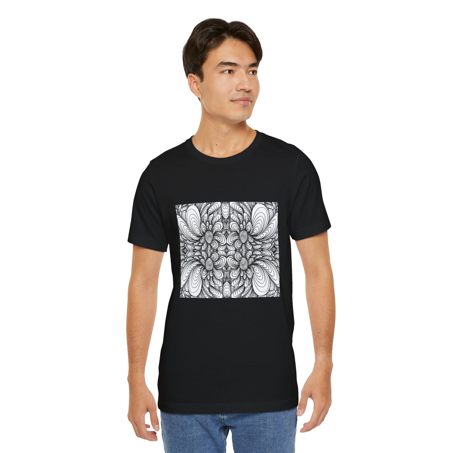 Unisex Original Line Art T-Shirt -Blooms