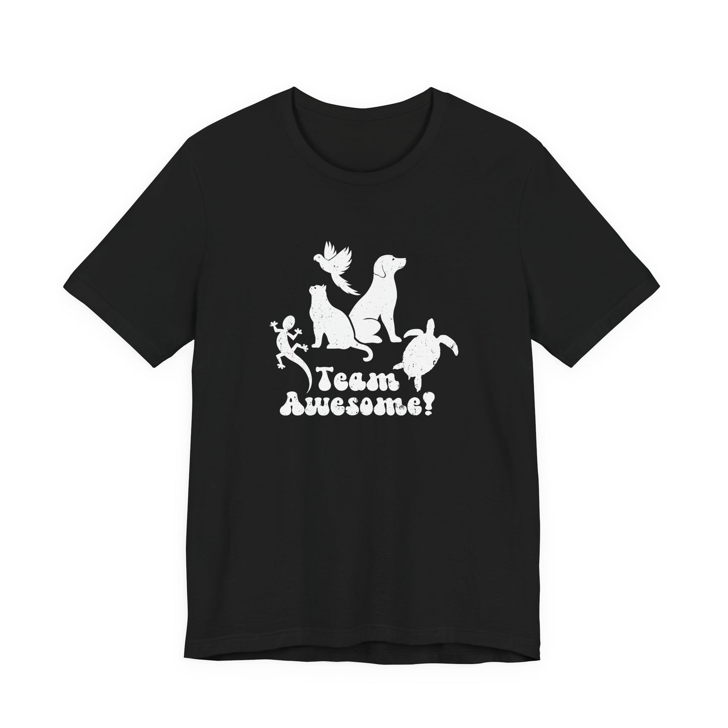 Unisex Animal Lover Lizard Cat Bird Dog Turtle Team Awesome T-Shirt