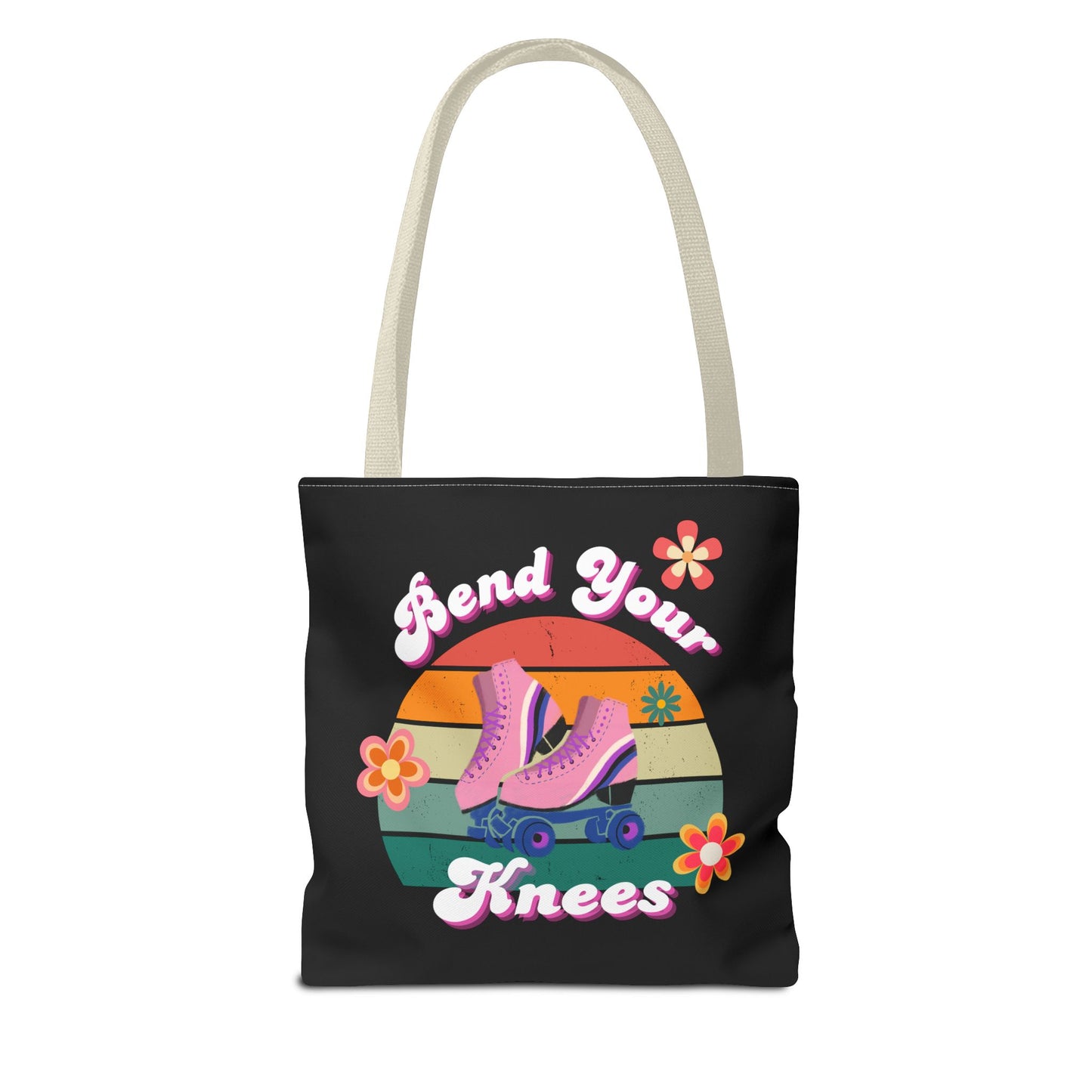 Unisex Retro Vibes Bend Your Knees Skate Day Tote Bag