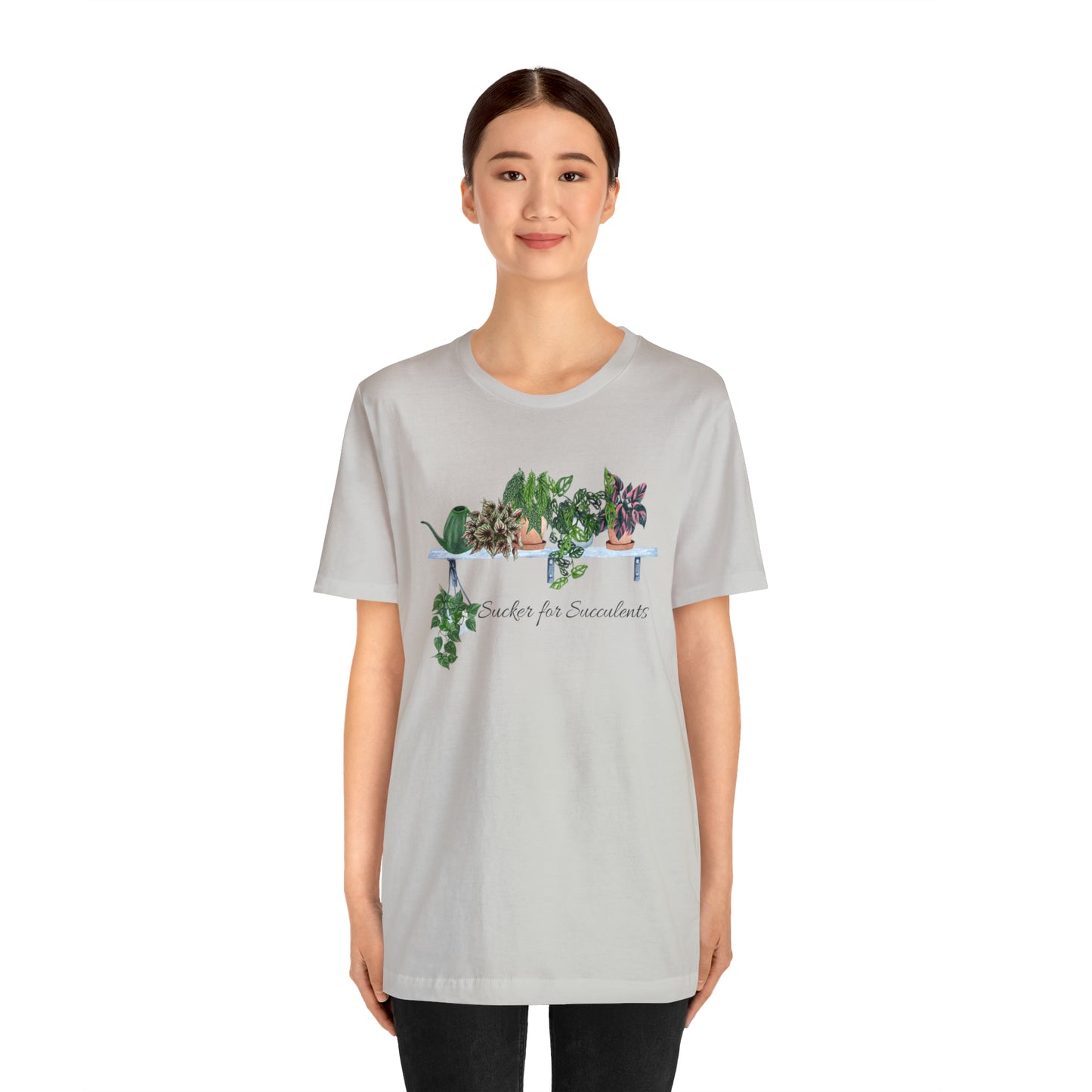 Unisex Gardening Themed T-Shirt Sucker for Succulents