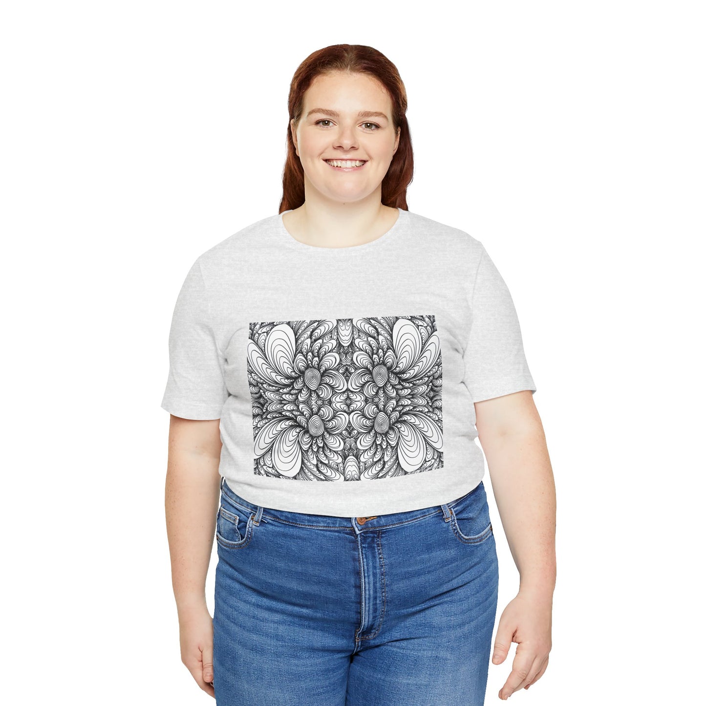 Unisex Original Line Art T-Shirt -Blooms