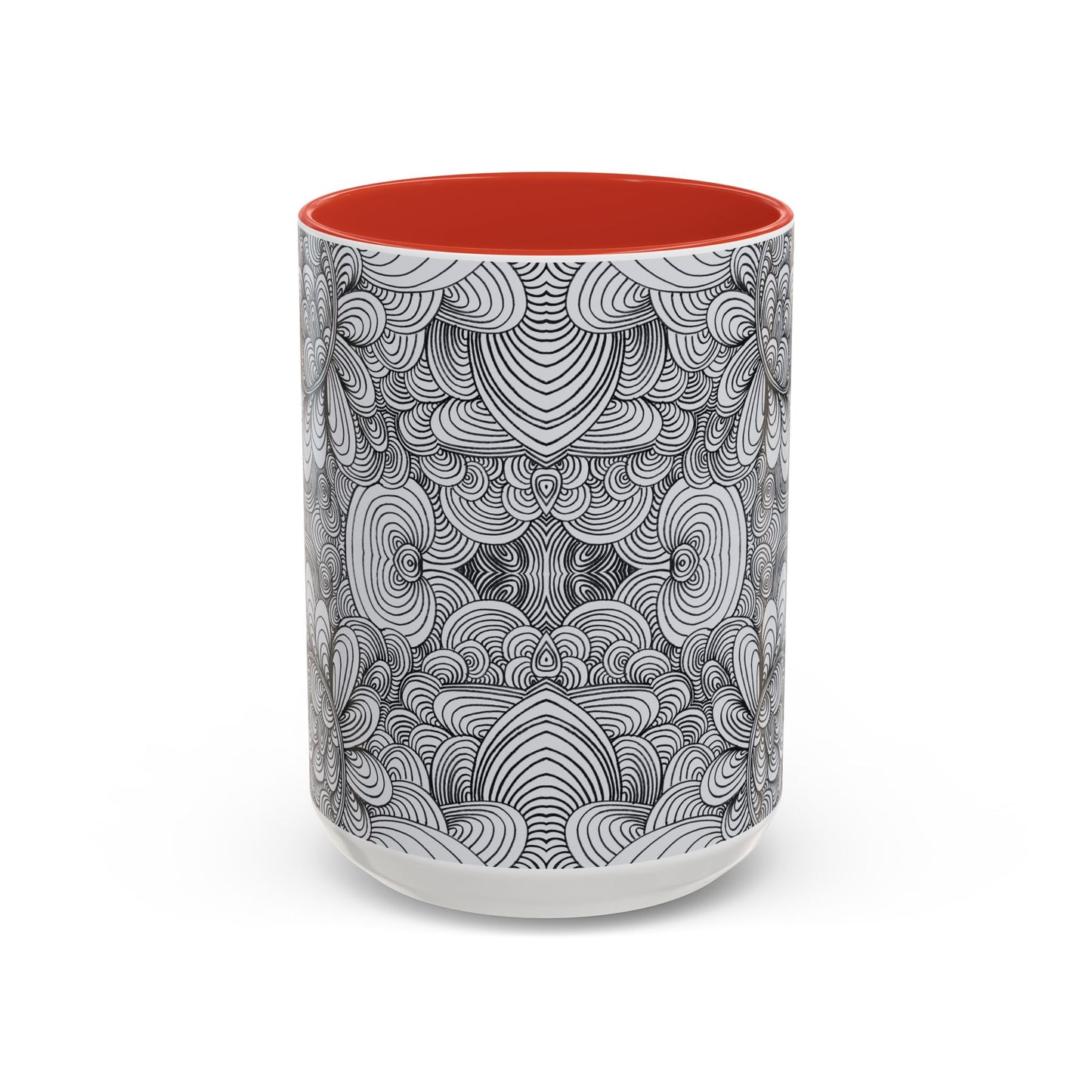 11oz/15oz Original Line Art Coffee Mug - Apricots Noir Mirage