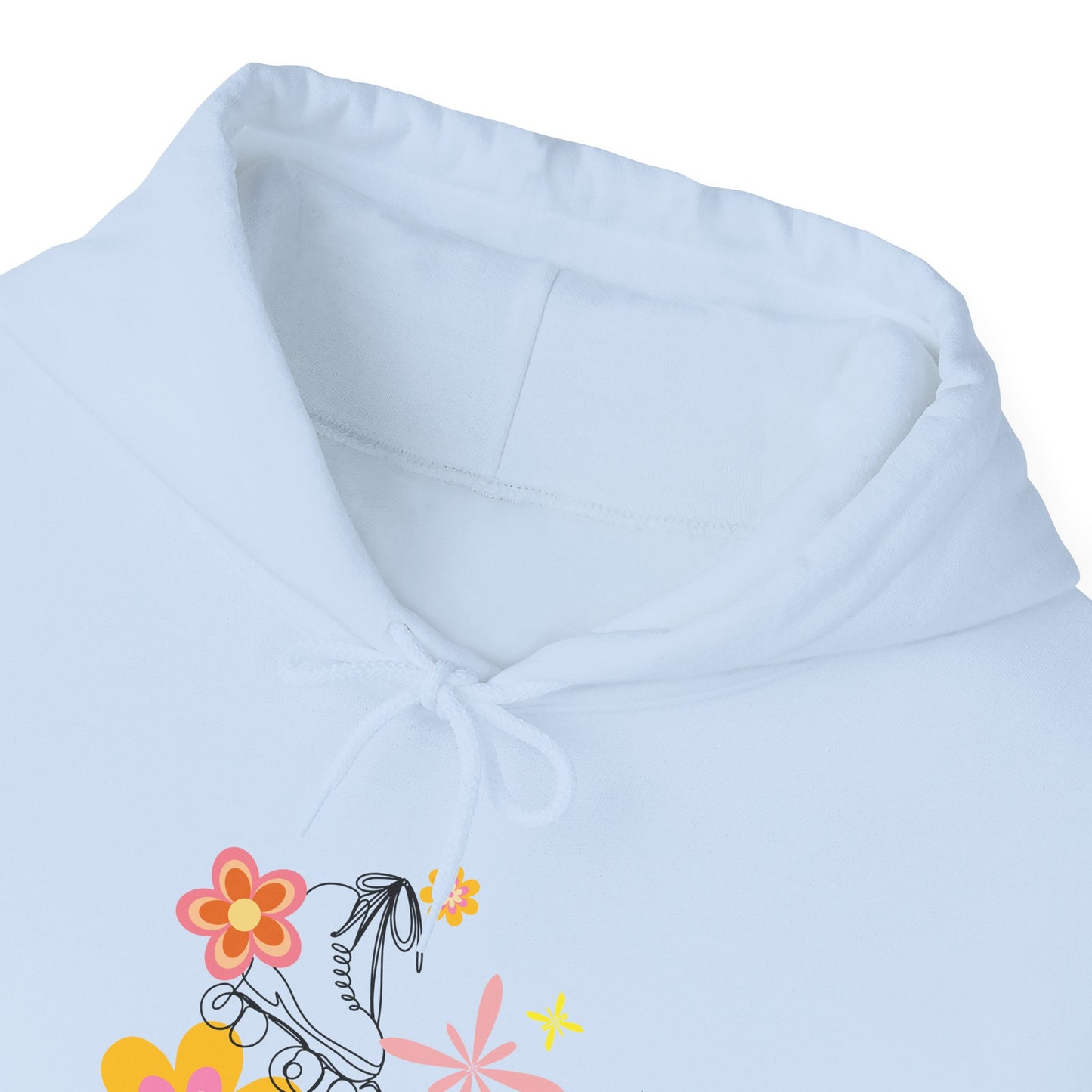 Unisex Heavy Blend™ Quad Bod Retro Vibes Rollerskater Hooded Sweatshirt