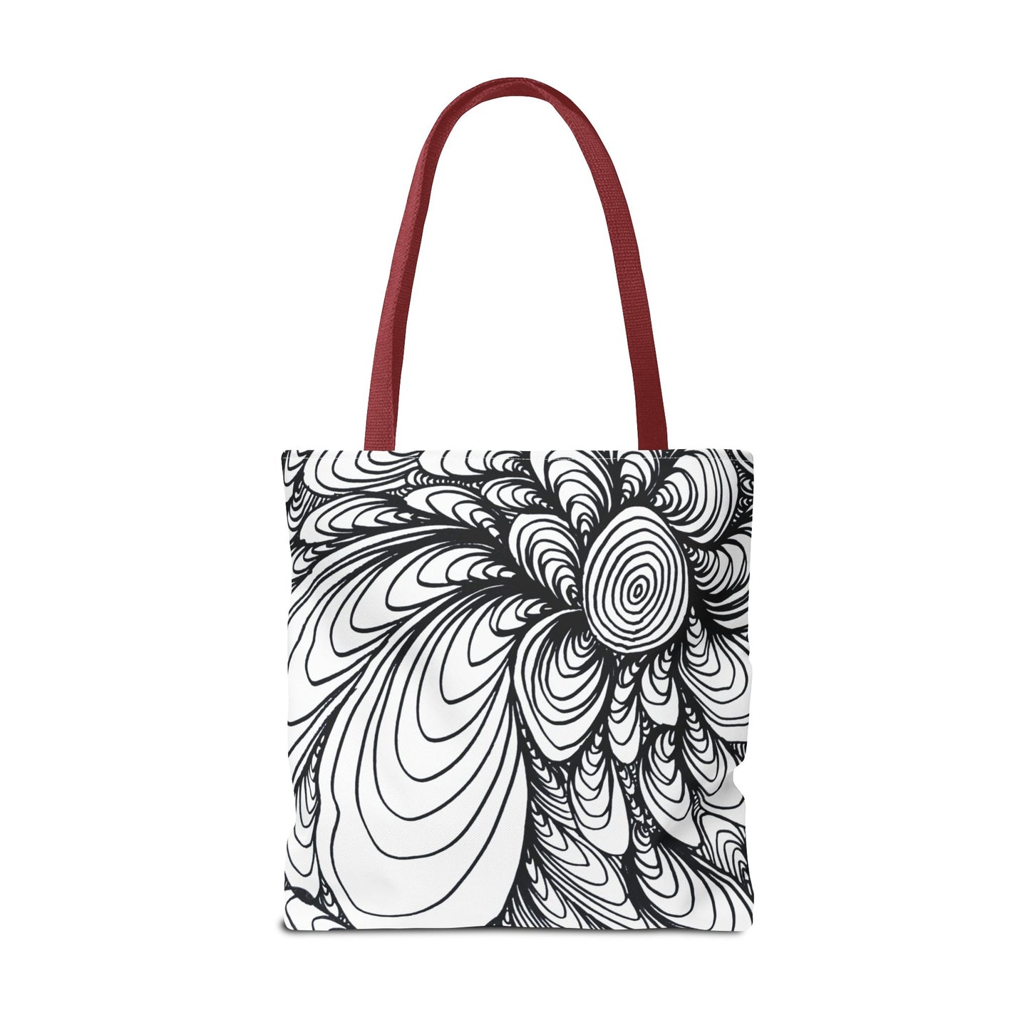 Unisex Original Doodle Art All Over Print Tote Bag - Apricots Noir