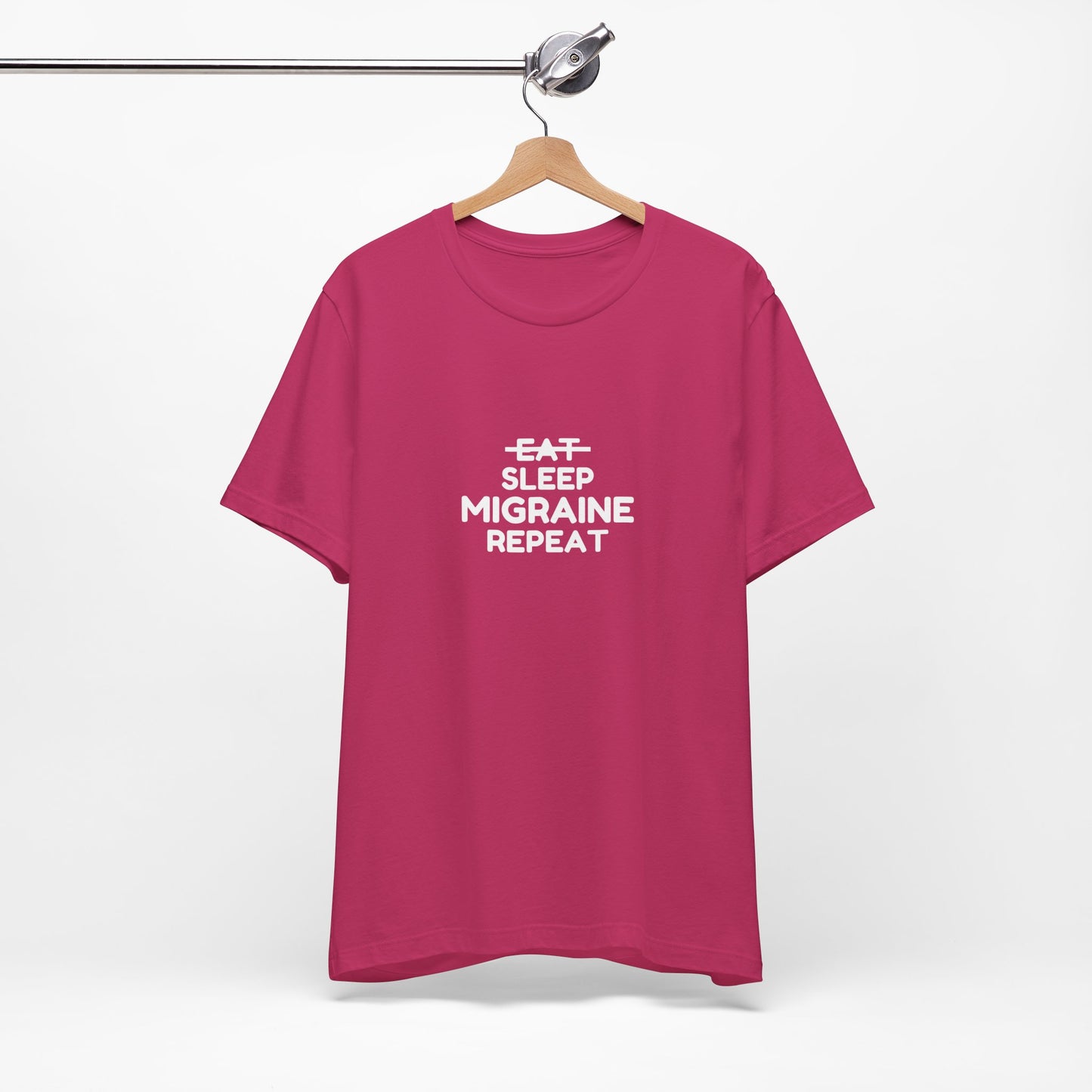 Unisex Migraine Day Invisible Illness Warrior Eat Sleep Migraine Repeat Tshirt