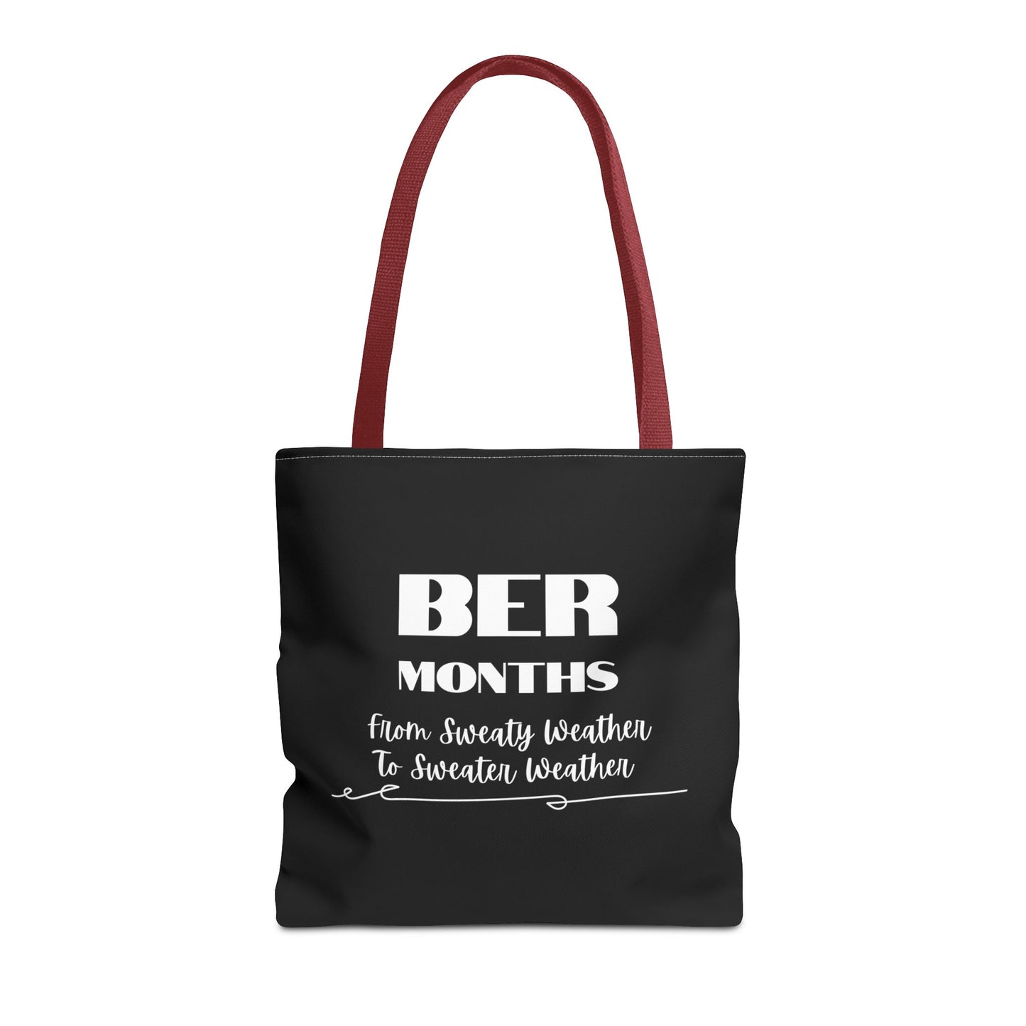 Unisex BER Months Tote Bag Autumn September October November December Tote Bag Favorite Months Tote Bag