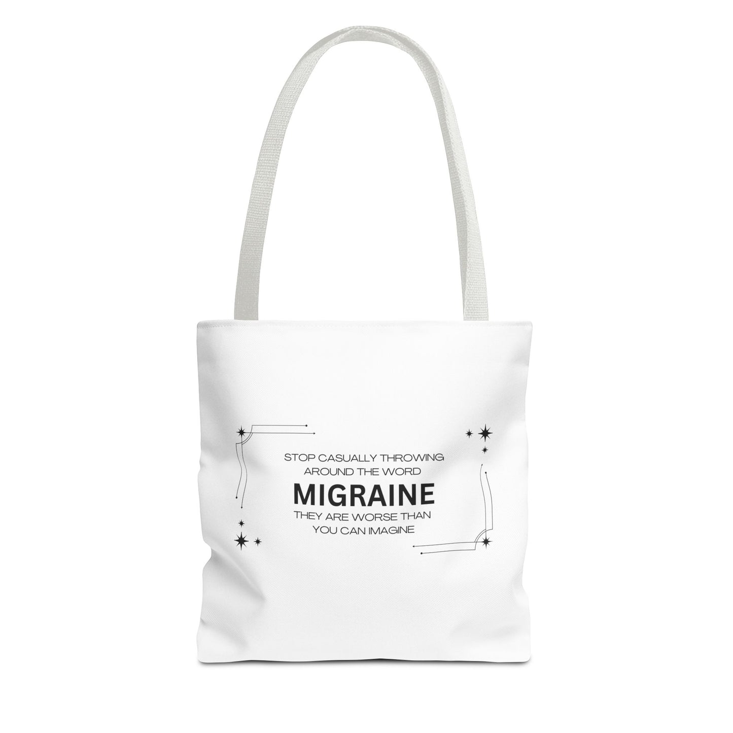 Unisex Migraine Day Invisible Illness Warrior Tote Bag