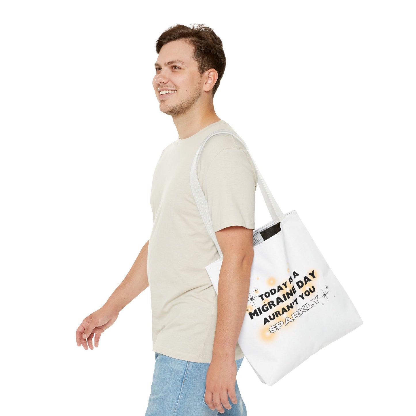 Unisex Migraine Day Invisible Illness Warrior Tote Bag