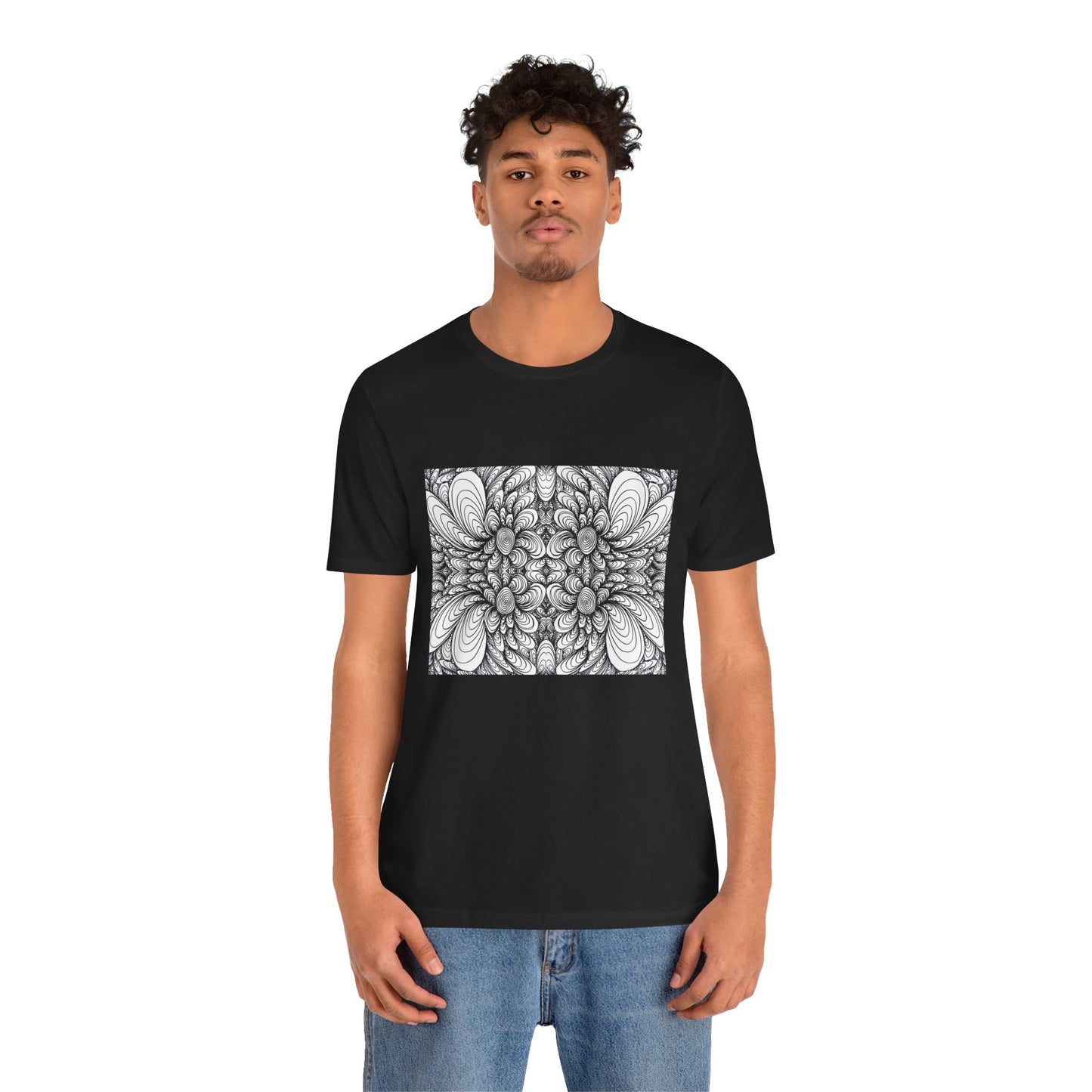 Unisex Original Line Art T-Shirt -Blooms