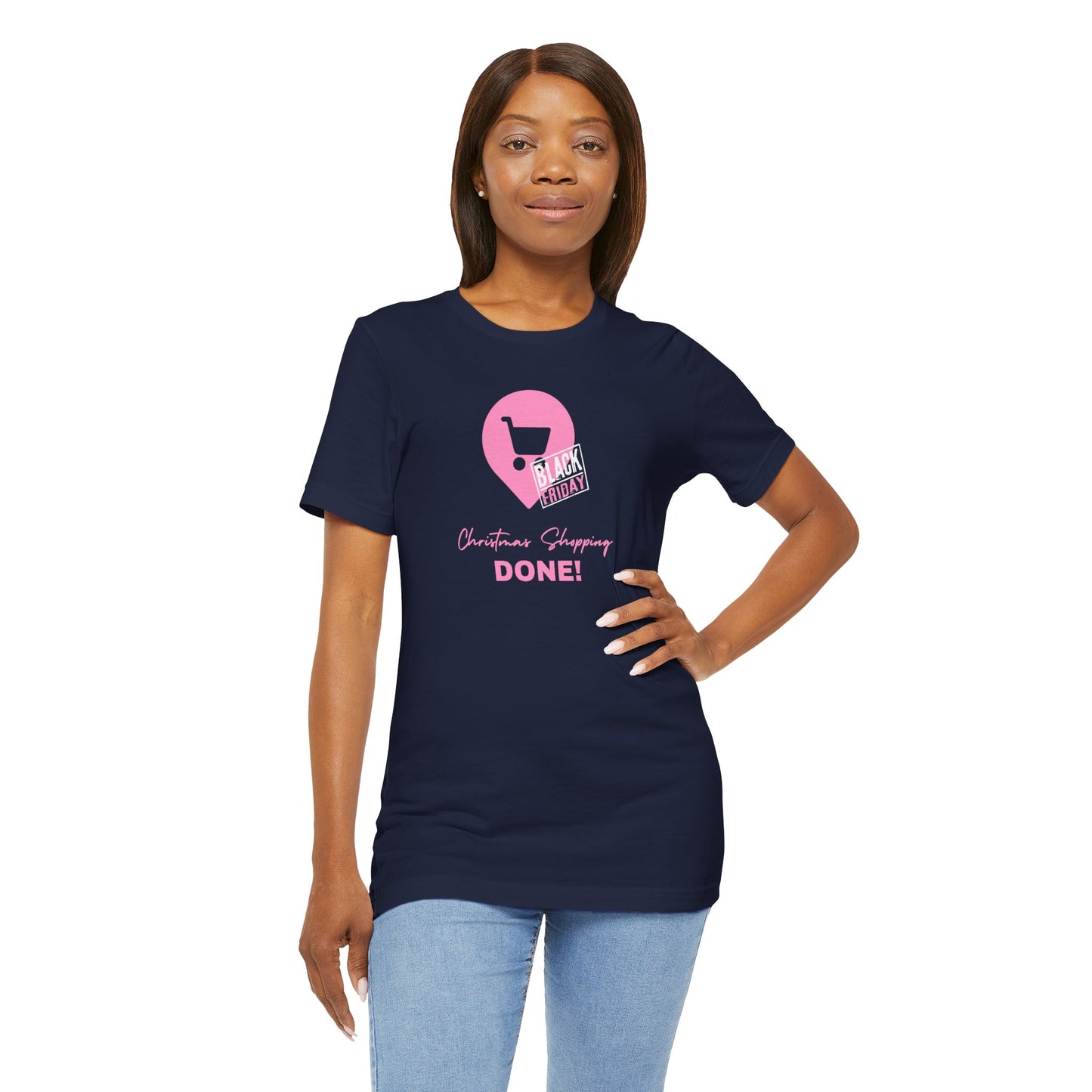 Unisex Jersey Short Sleeve Black Friday Christmas Shopping T-Shirt