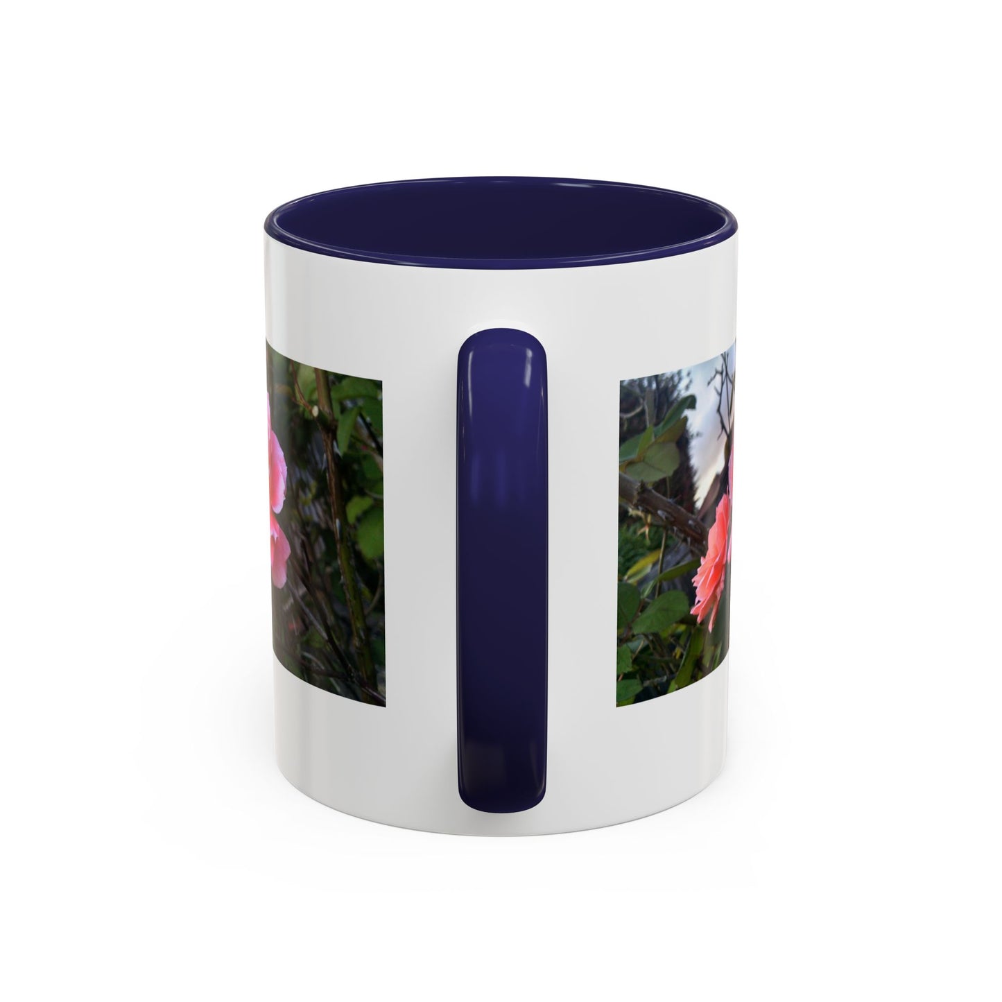 11oz/15oz Garden Themed Double Delight Rose Coffee Mug