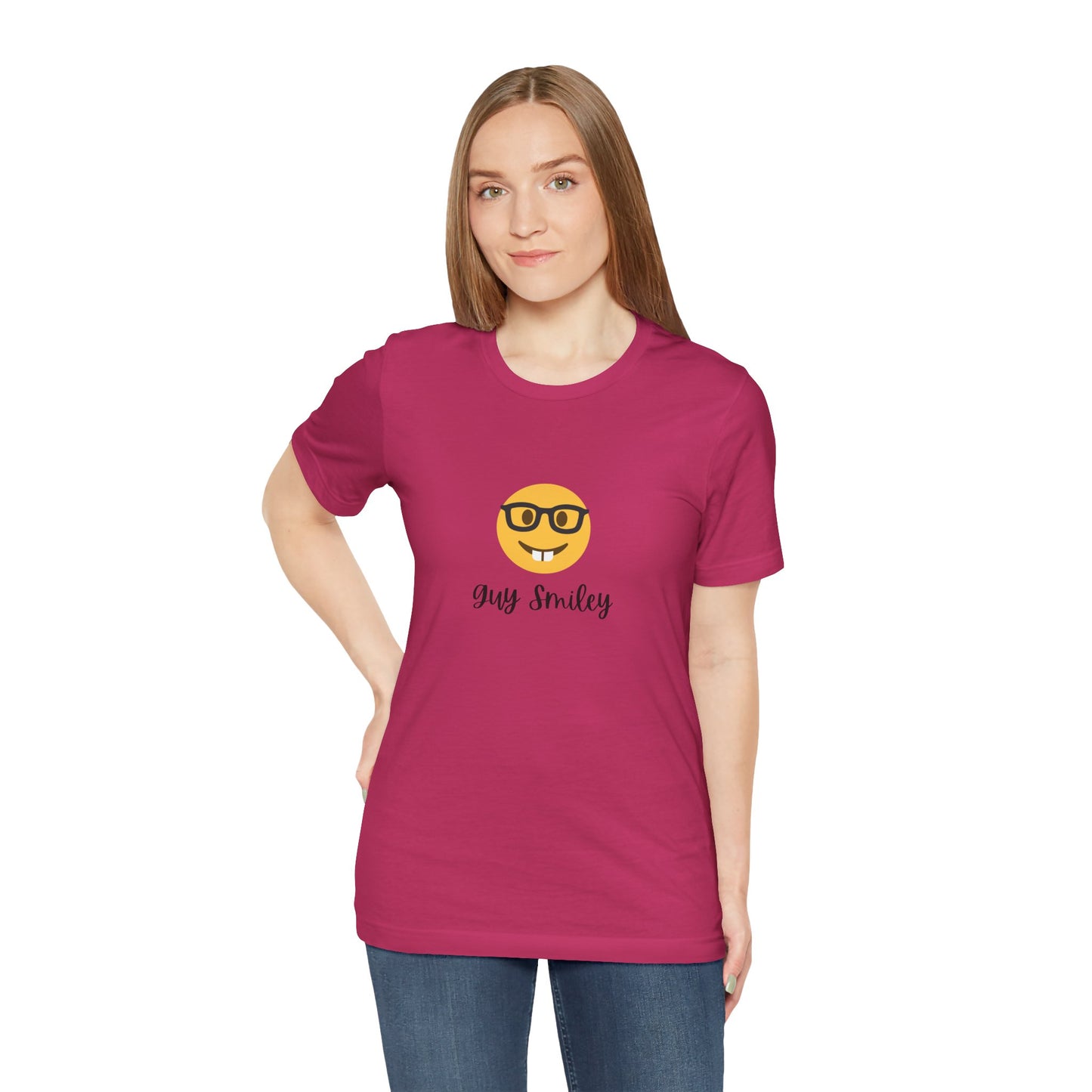 Unisex Jersey Short Sleeve Guy Smiley T-Shirt