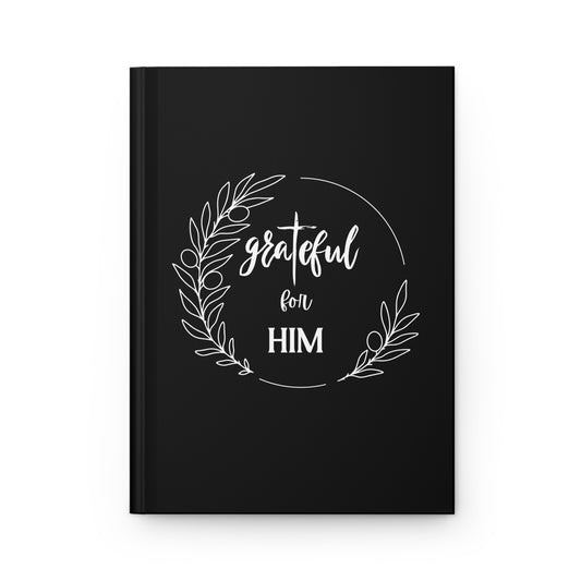 Hardcover Journal Matte Round Motif graTeful for HIM Everyday Carry
