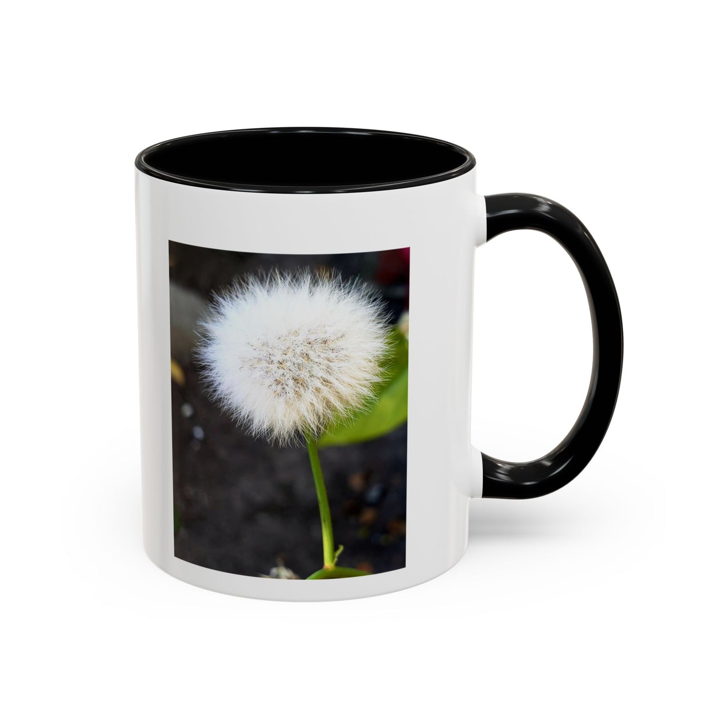 11oz. Garden Themed Dandelion Two Tone Coffee Mug