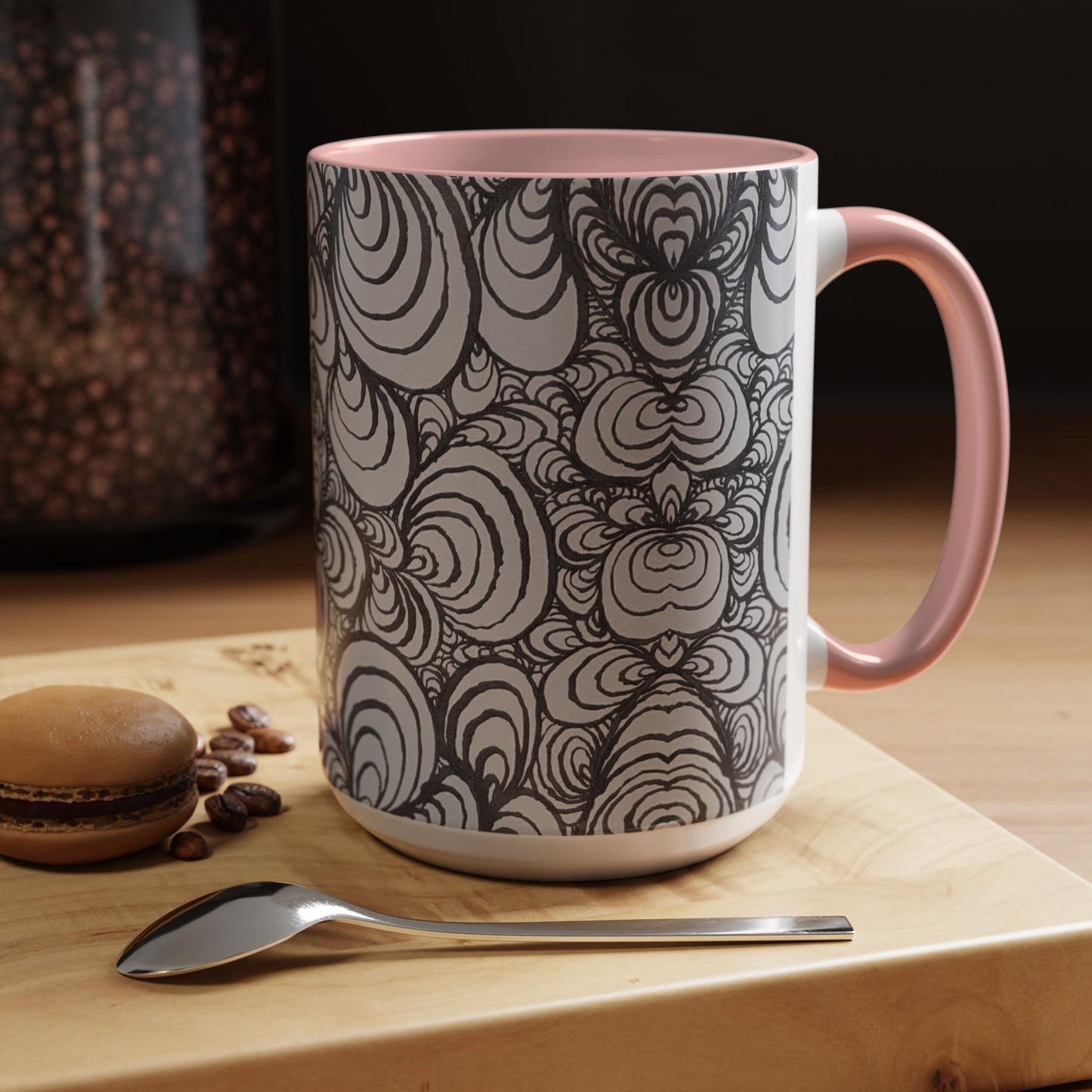 11oz/15oz Original Line Art Mug - Puzzle Panels 1