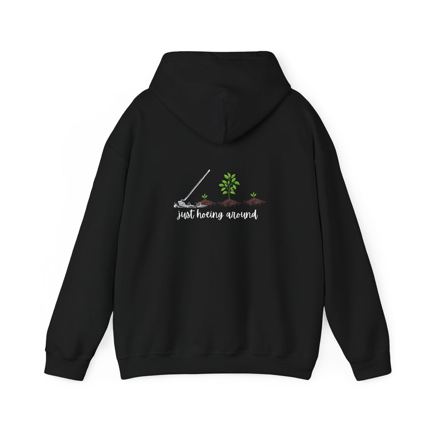 Unisex Heavy Blend™ Just Hoeing Around Gardening Hooded Sweatshirt