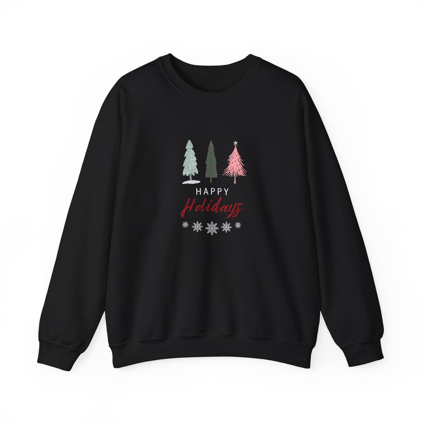 Unisex Heavy Blend Crewneck Happy Holidays Seasons Greetings Fall Sweatshirt