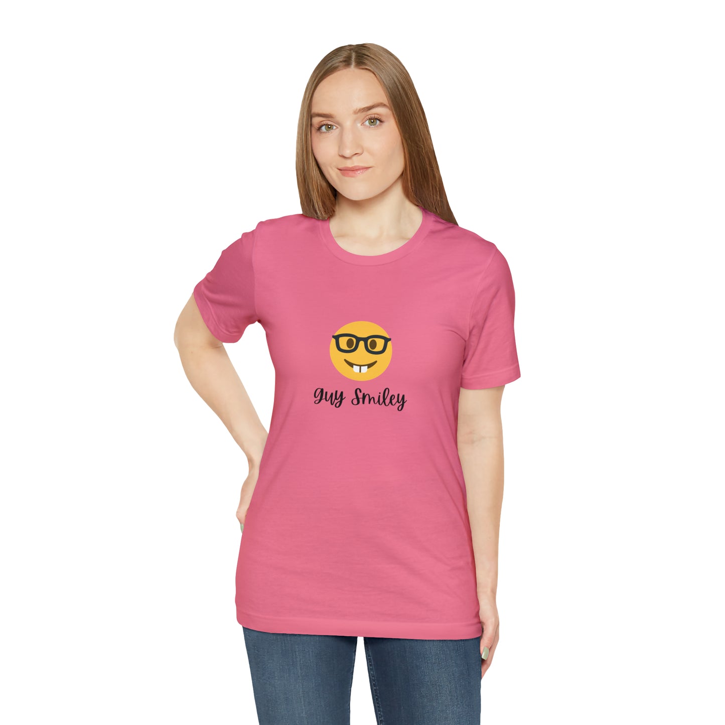 Unisex Jersey Short Sleeve Guy Smiley T-Shirt