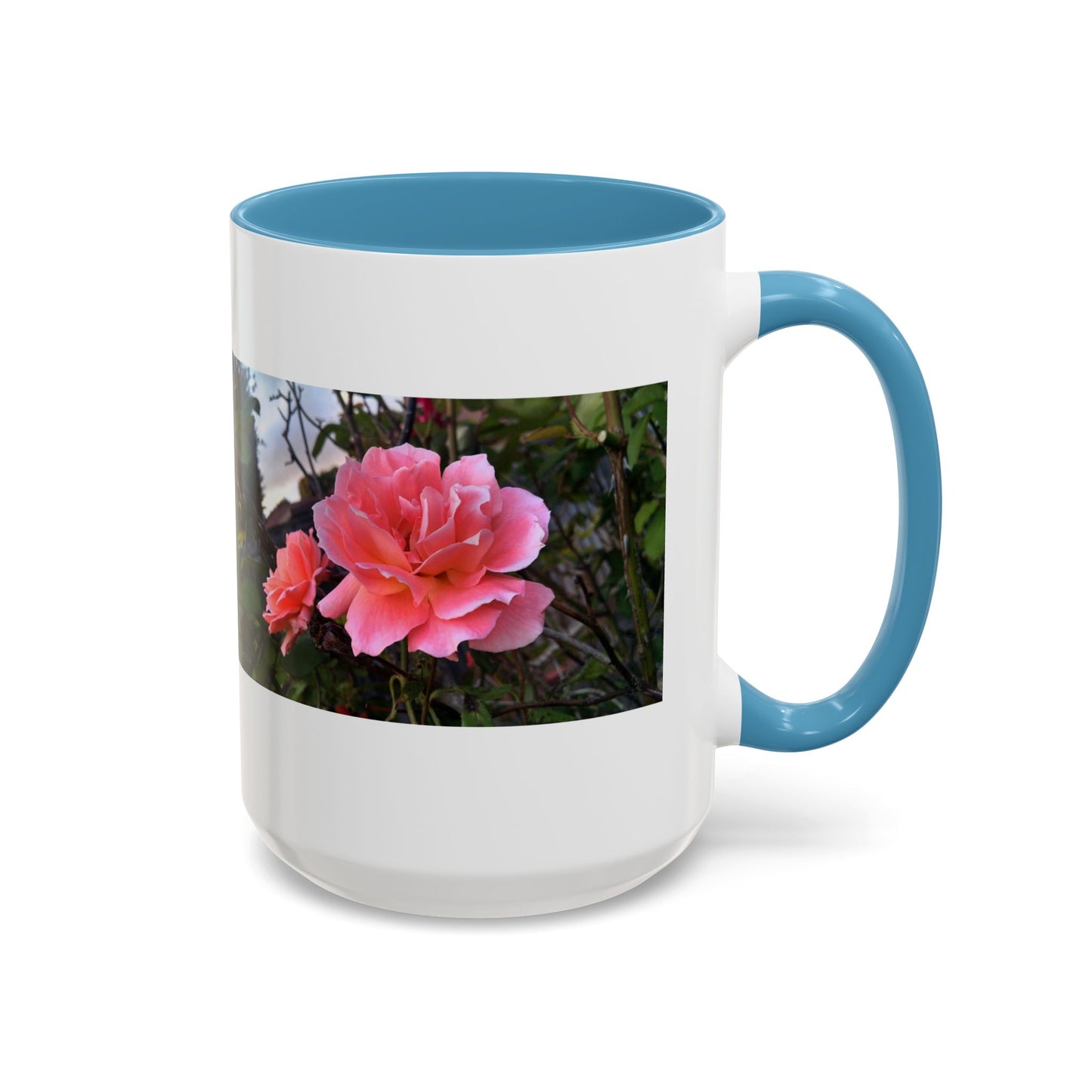 11oz/15oz Garden Themed Double Delight Rose Coffee Mug