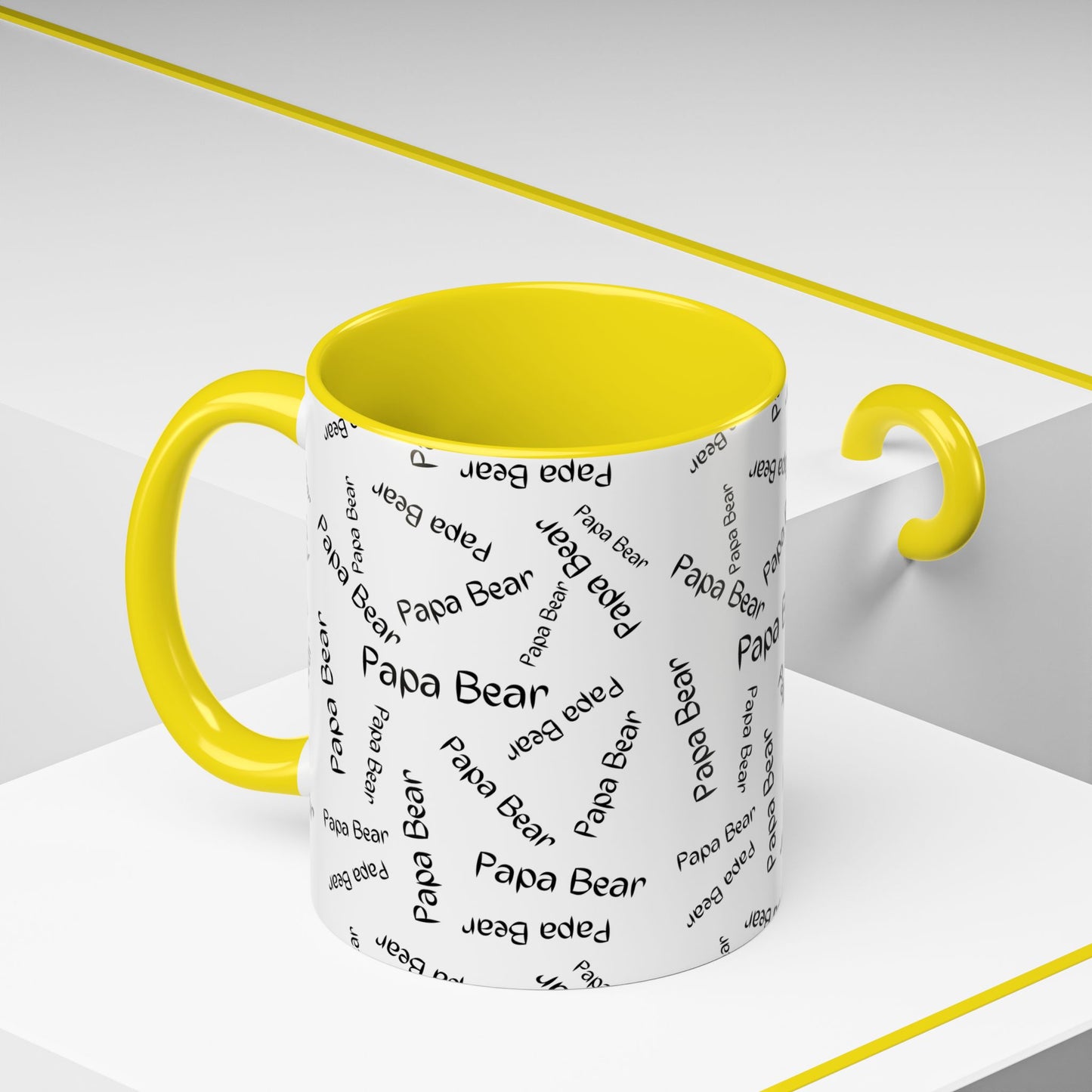 11oz/15oz Papa Bear Word Scramble Coffee Mug