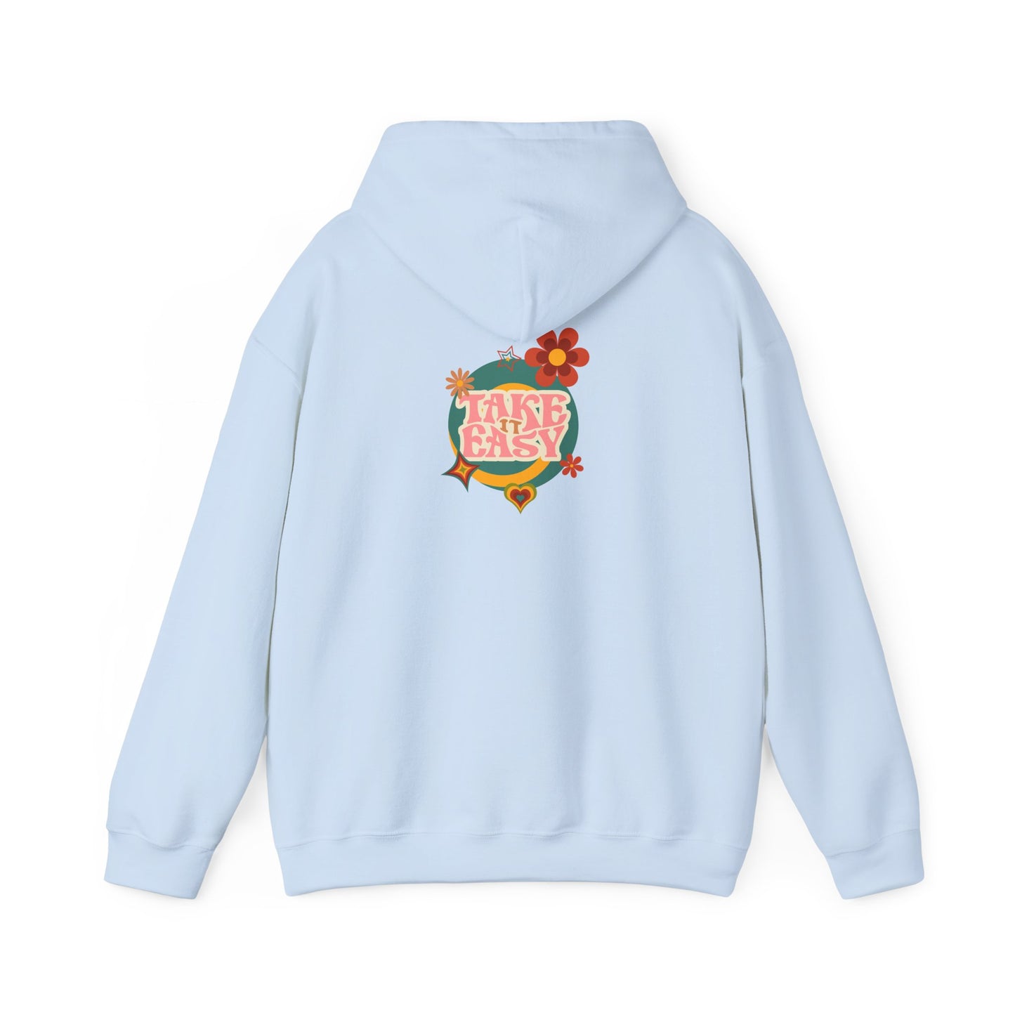 Unisex Heavy Blend™ Retro Vibes Take It Easy Hooded Sweatshirt