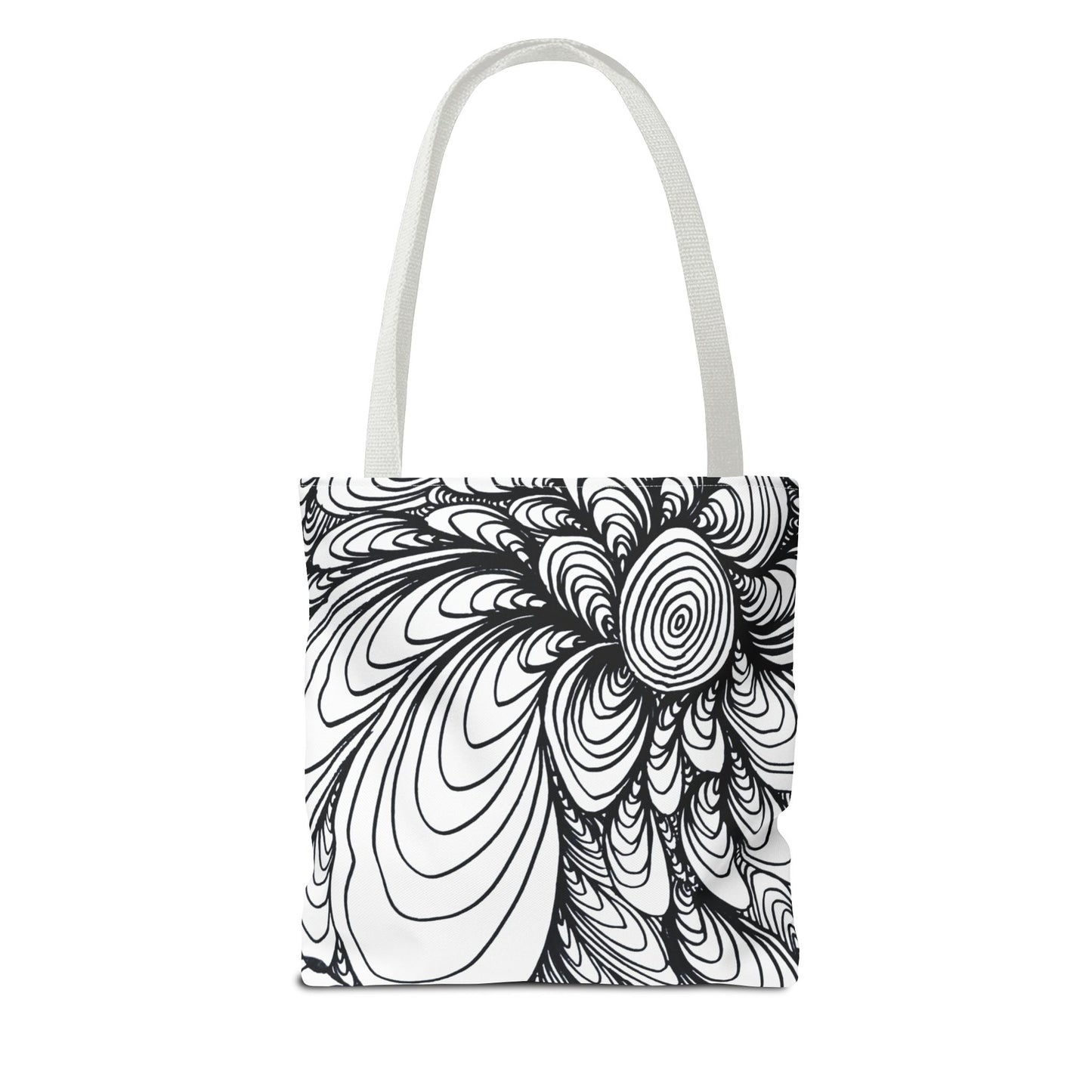 Unisex Original Doodle Art All Over Print Tote Bag - Apricots Noir
