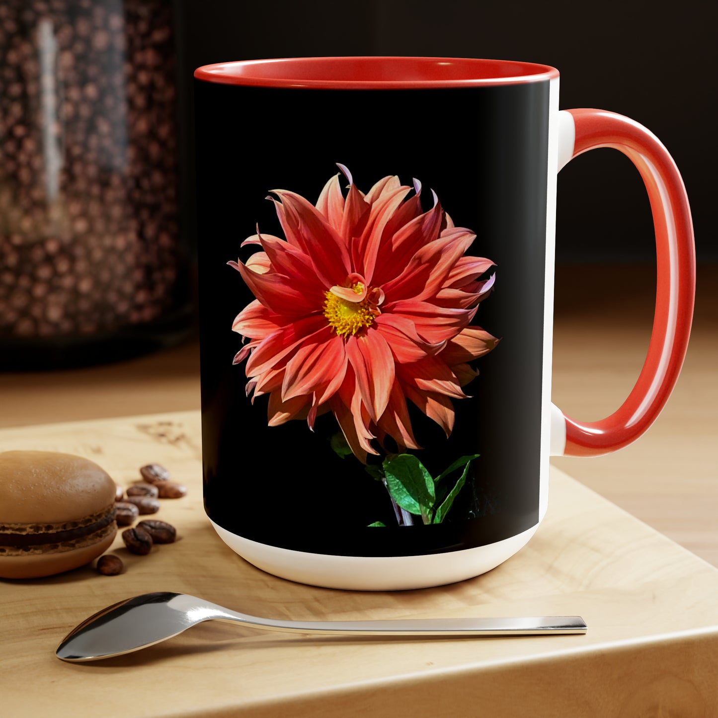 15oz Dahlia Flower Coffee Mug