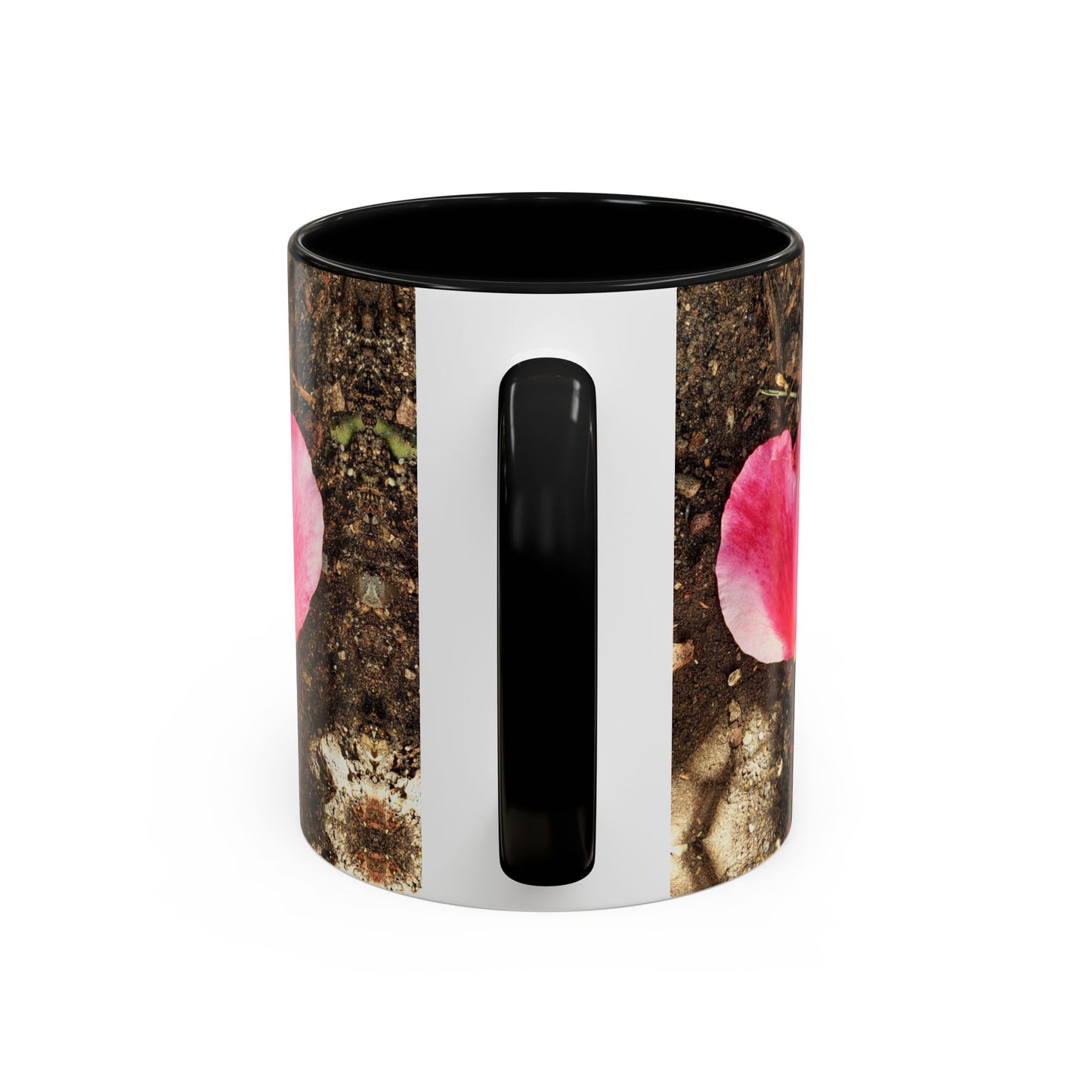 11oz/15oz Garden Themed Double Delight Heart Shaped Rose Petal Coffee Mug